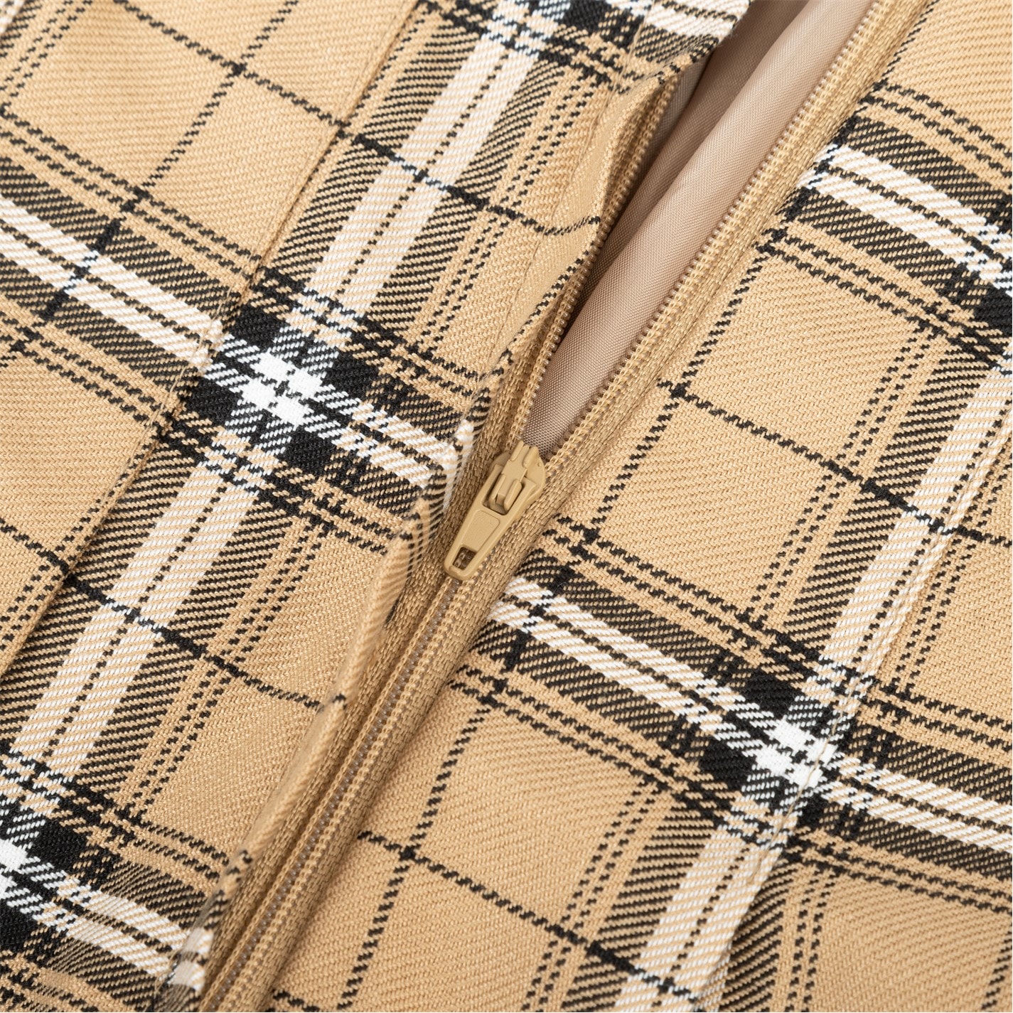 Fabric Plt Chk Skort Ld54 - 5