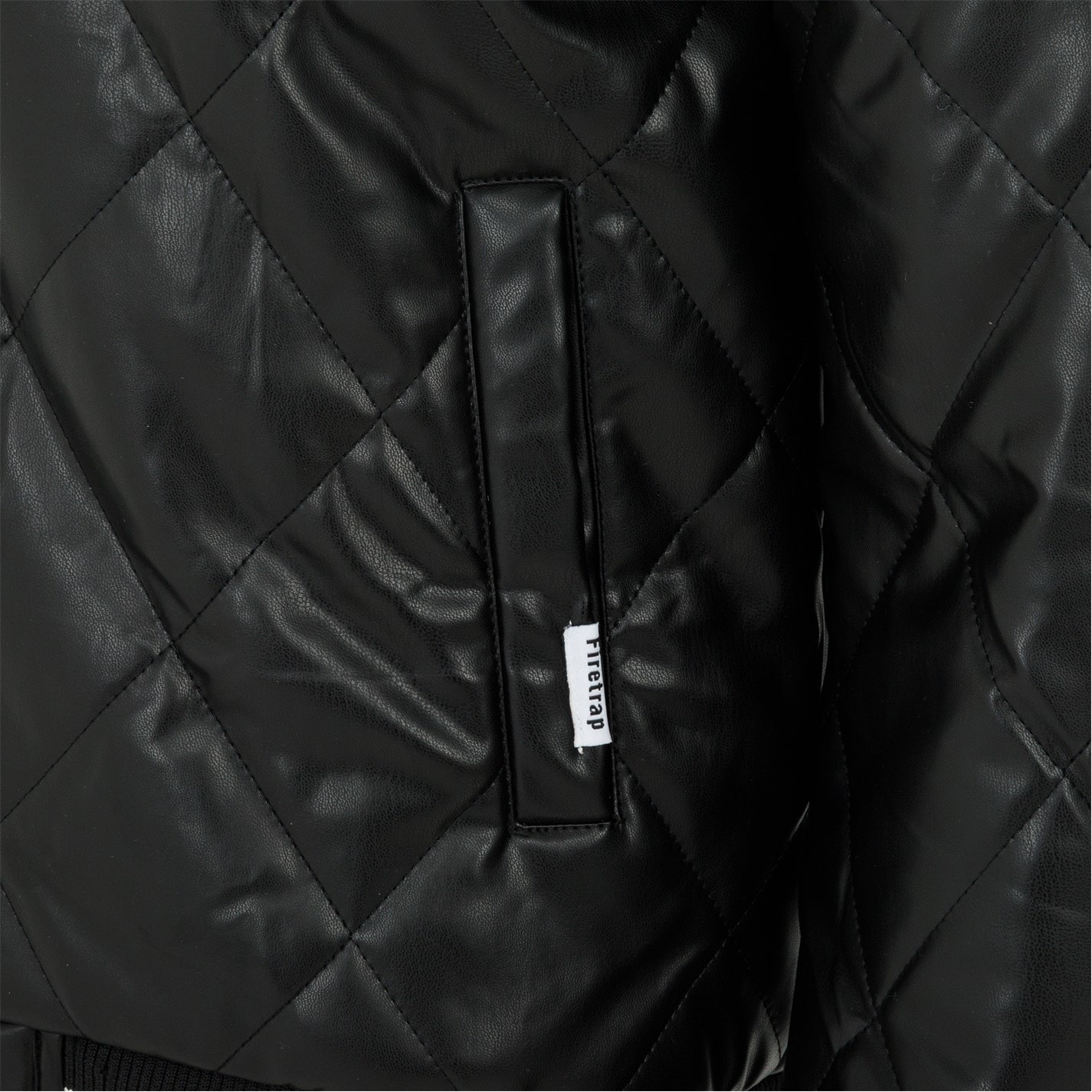 Firetrap PU Qlt Jkt Sn99 - 4