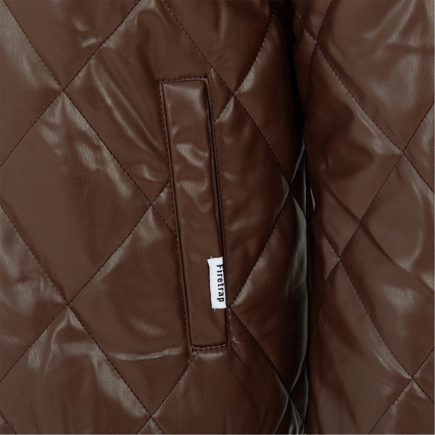 Firetrap PU Qlt Jkt Sn99 - 4