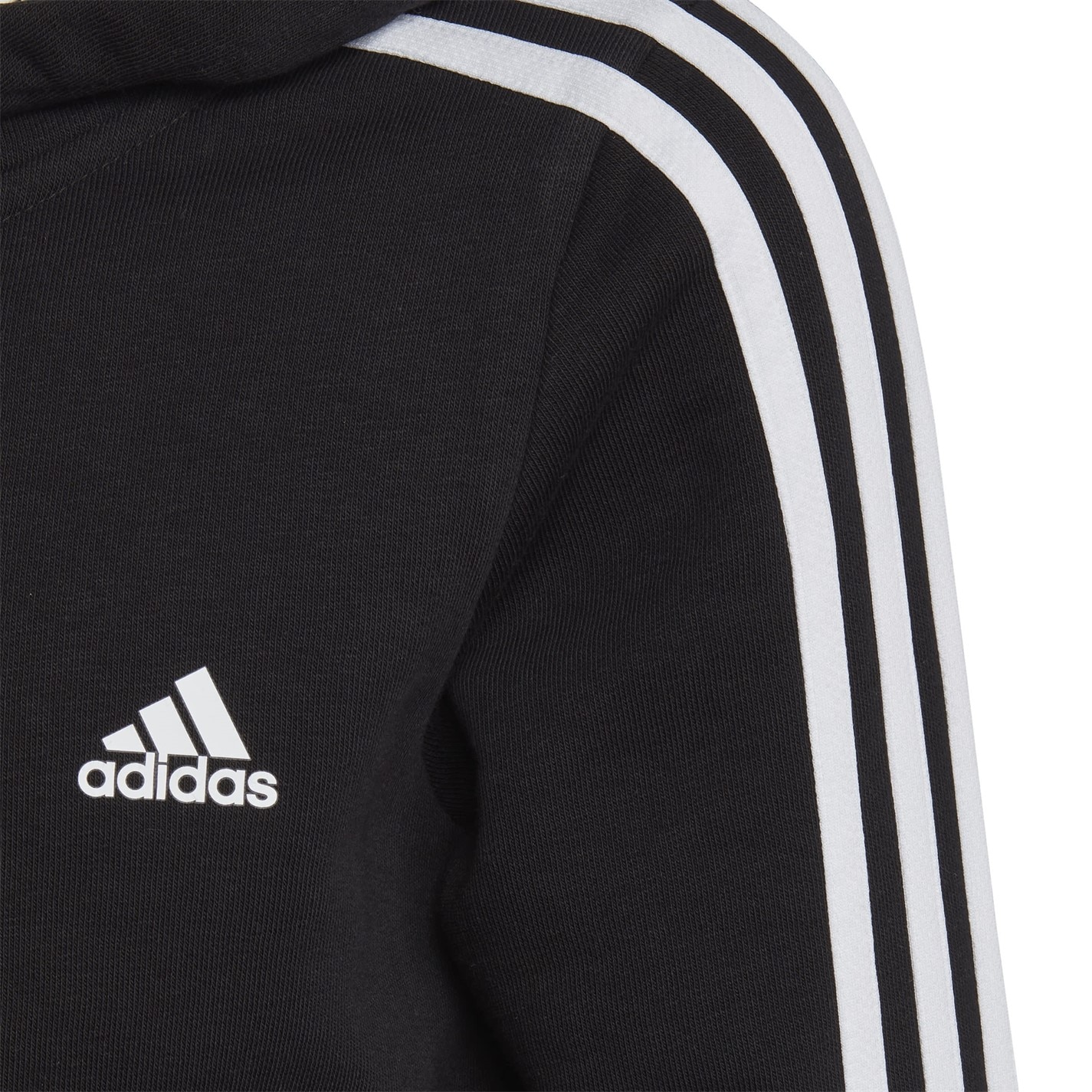 adidas Essentials Girls 3-Stripes Zip Track Top Hoodie - 4