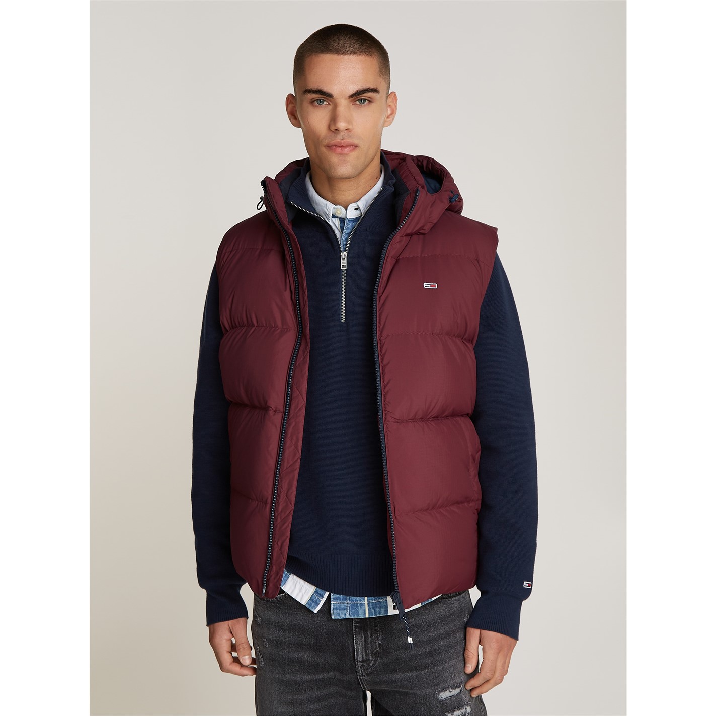Vesta Tommy Jeans Deep Rouge 5699060