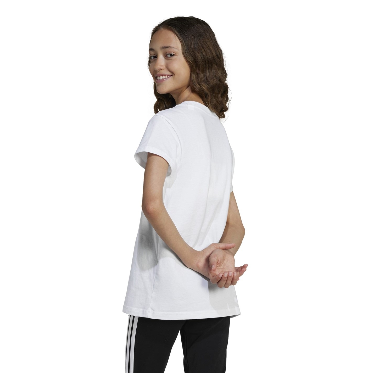 adidas Girls Essentials Linear T-Shirt - 3