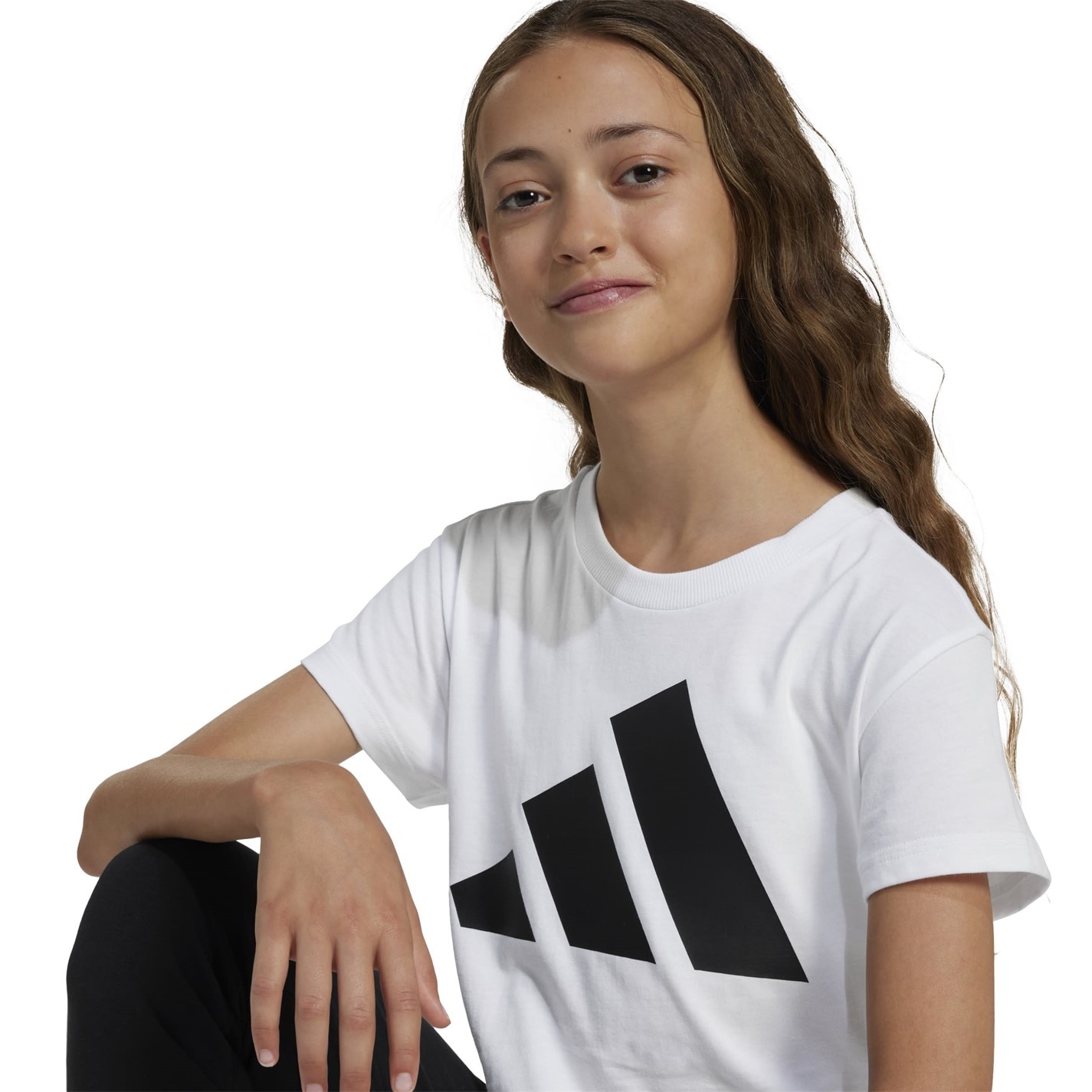 adidas Girls Essentials Linear T-Shirt - 5