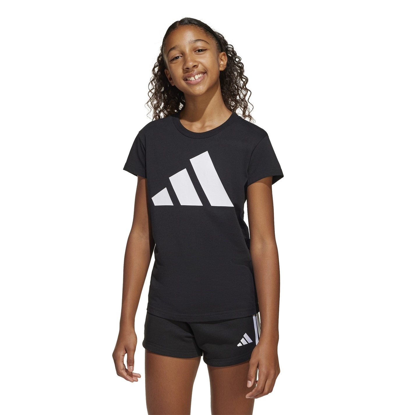 adidas Girls Essentials Linear T-Shirt - 2