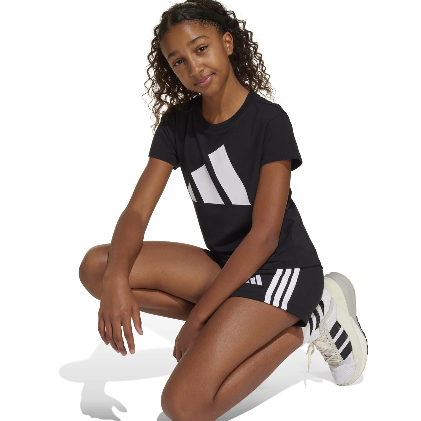 adidas Girls Essentials Linear T-Shirt - 5