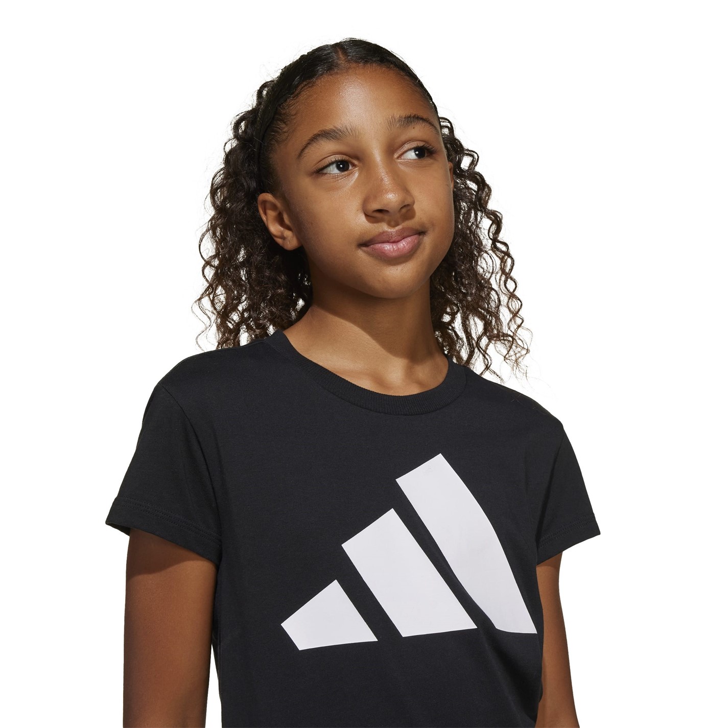 adidas Girls Essentials Linear T-Shirt - 6