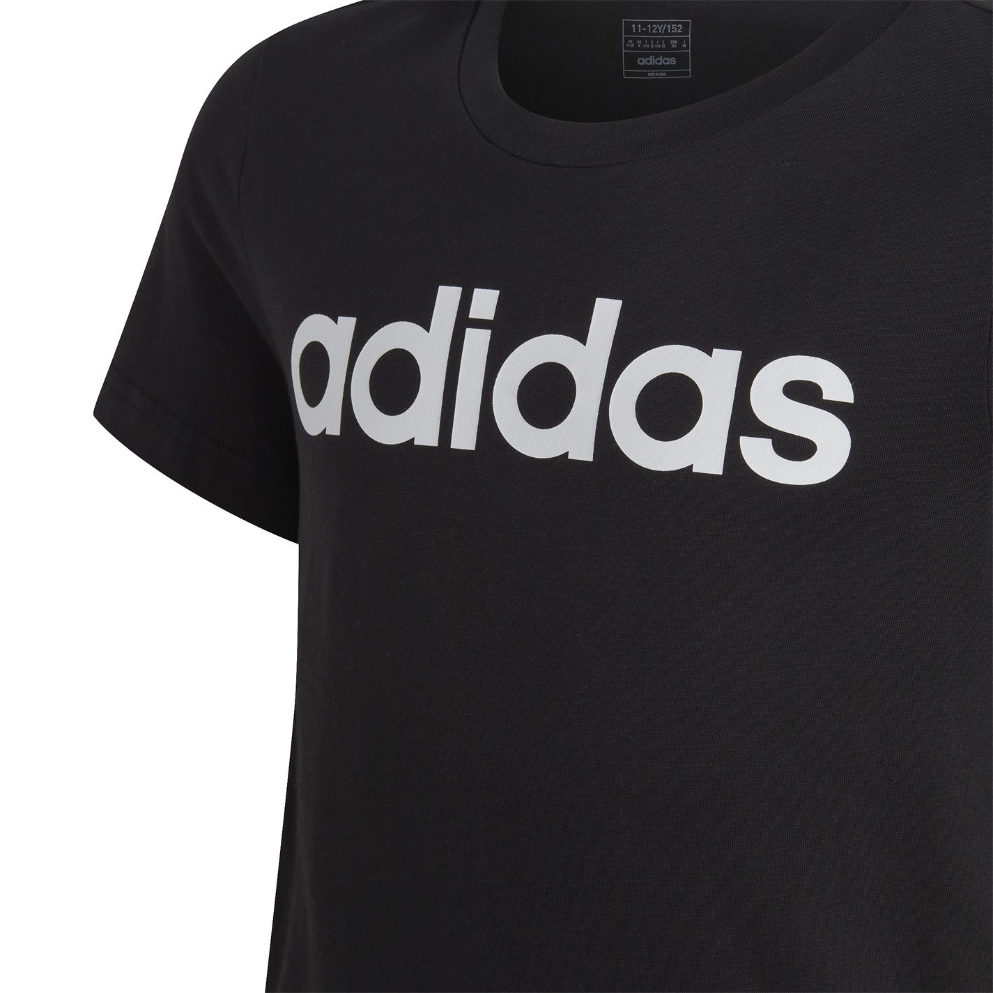 adidas Girls Essentials Linear T-Shirt - 4