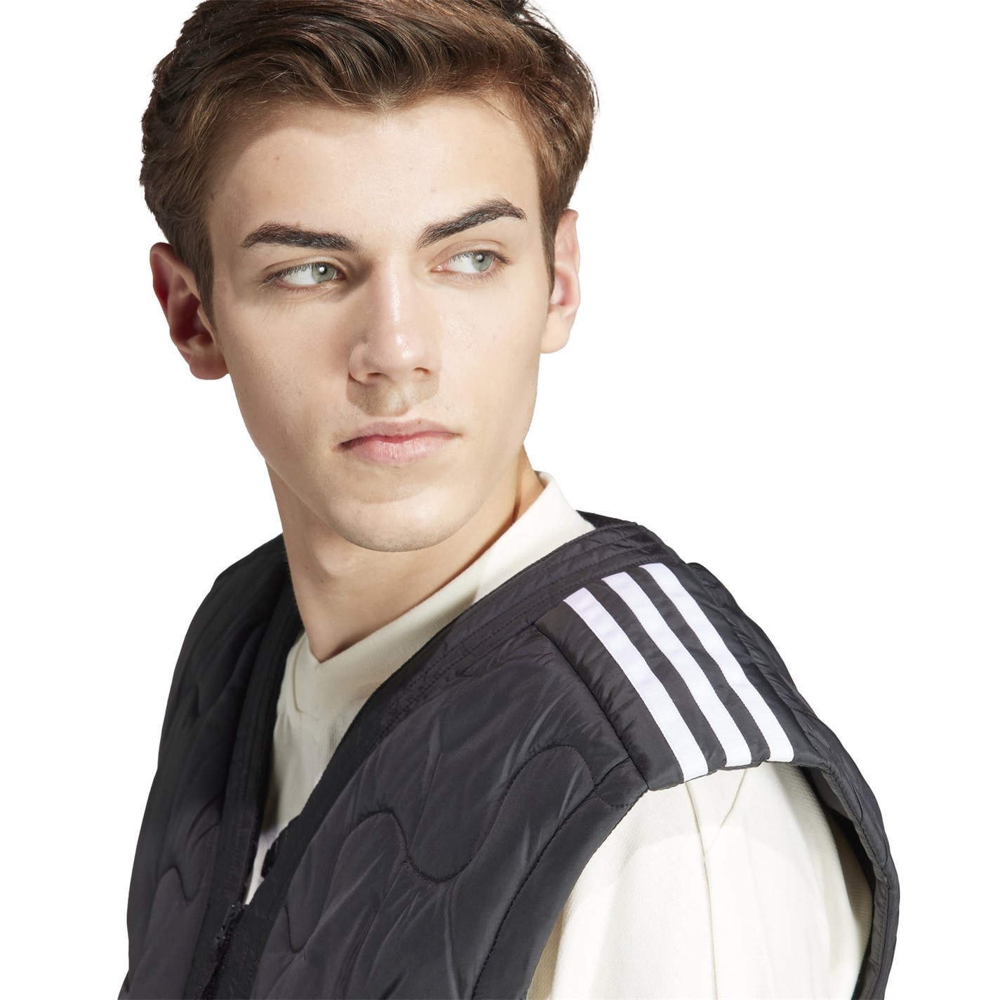 Bunda adidas Black 1236963 Men's Nuganic Light Insulation Sleeveless Recycled Gilet - 6
