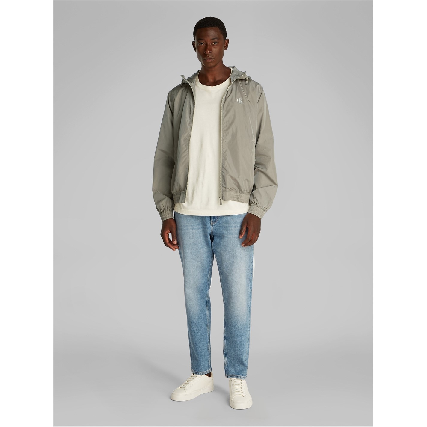 Bunda Calvin Klein Jeans Laurel Oak 9905186 Men's Lightweight Windbreaker - 3