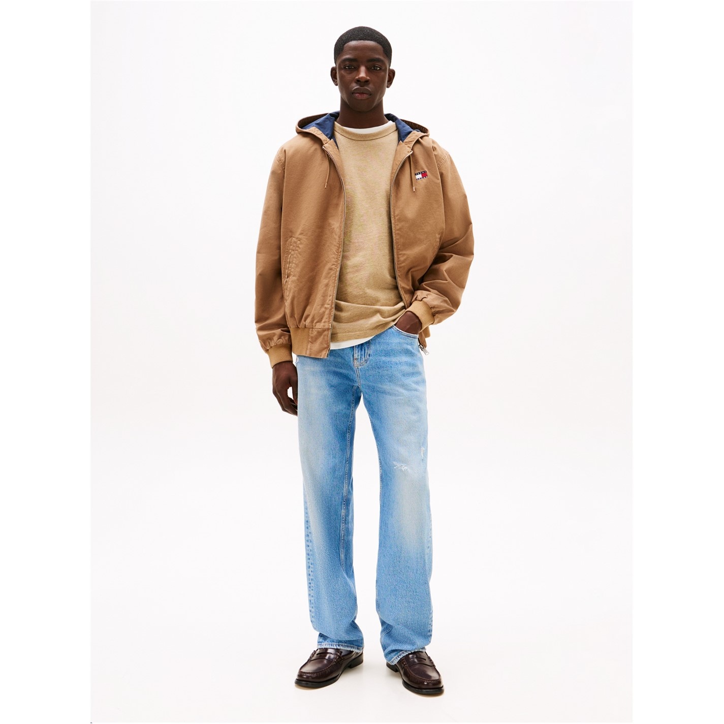 Bunda Tommy Jeans Vintage Camel 7089916 Men's Cotton Overshirt - 3