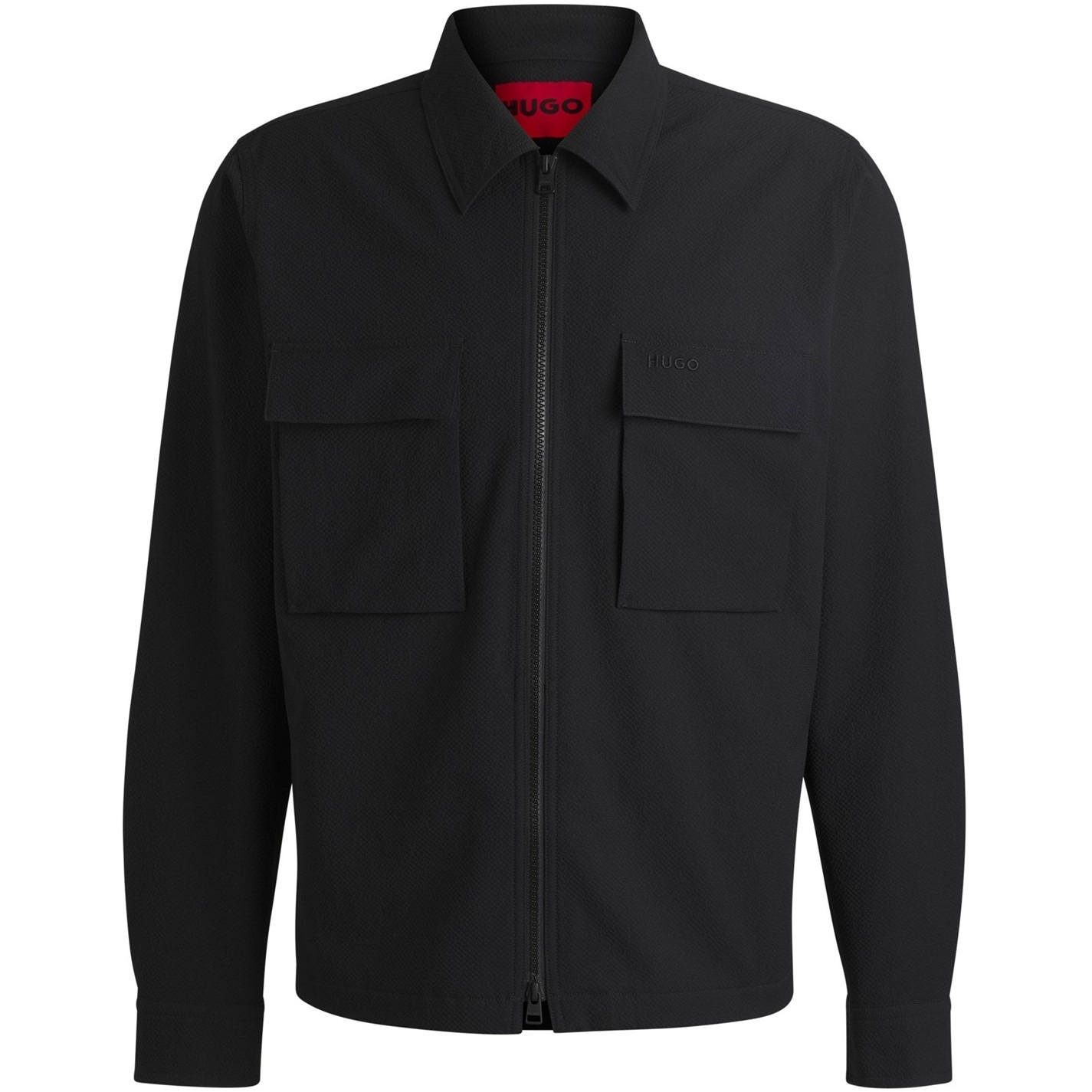 Bunda Hugo Black 001 9296826 Men's Eselio Red Overshirt - 1