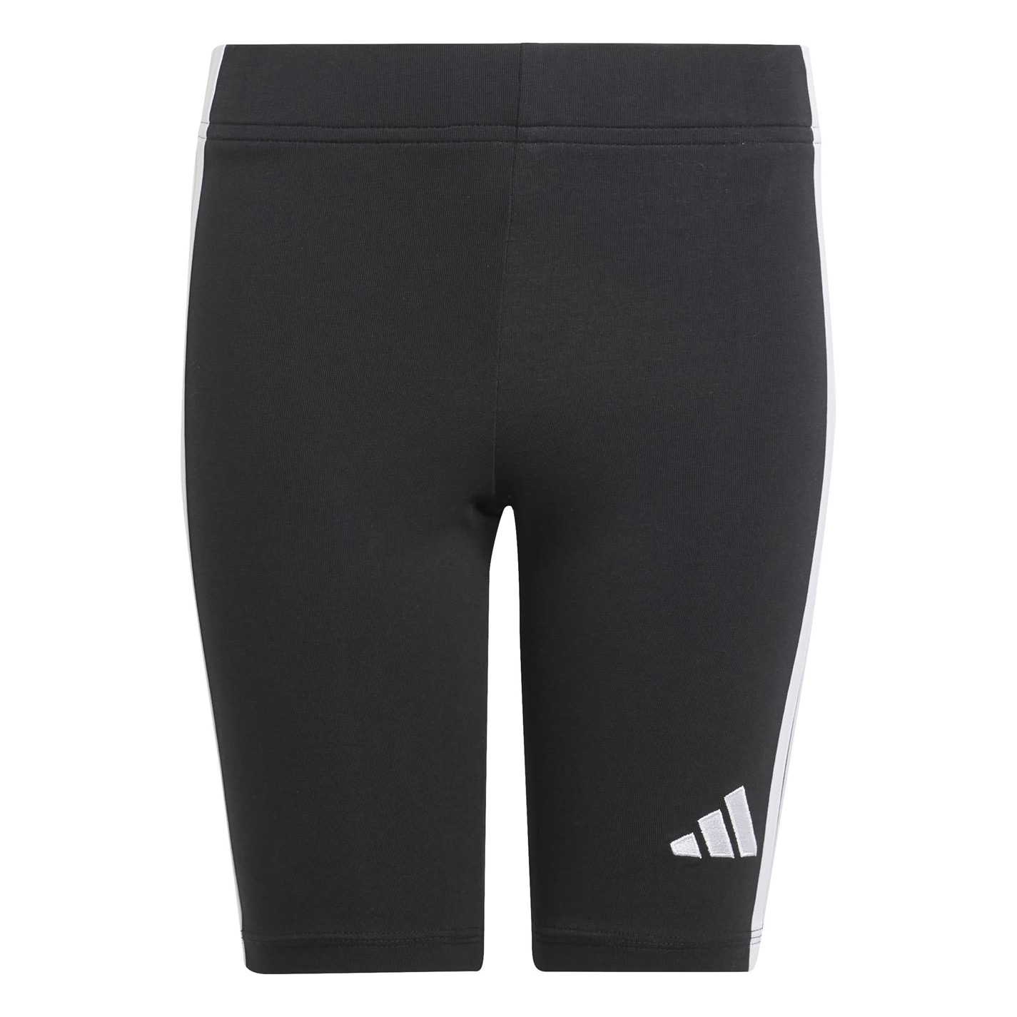 adidas Black 589617 Essentials Girls 3-Stripes Shorts Kids - 1