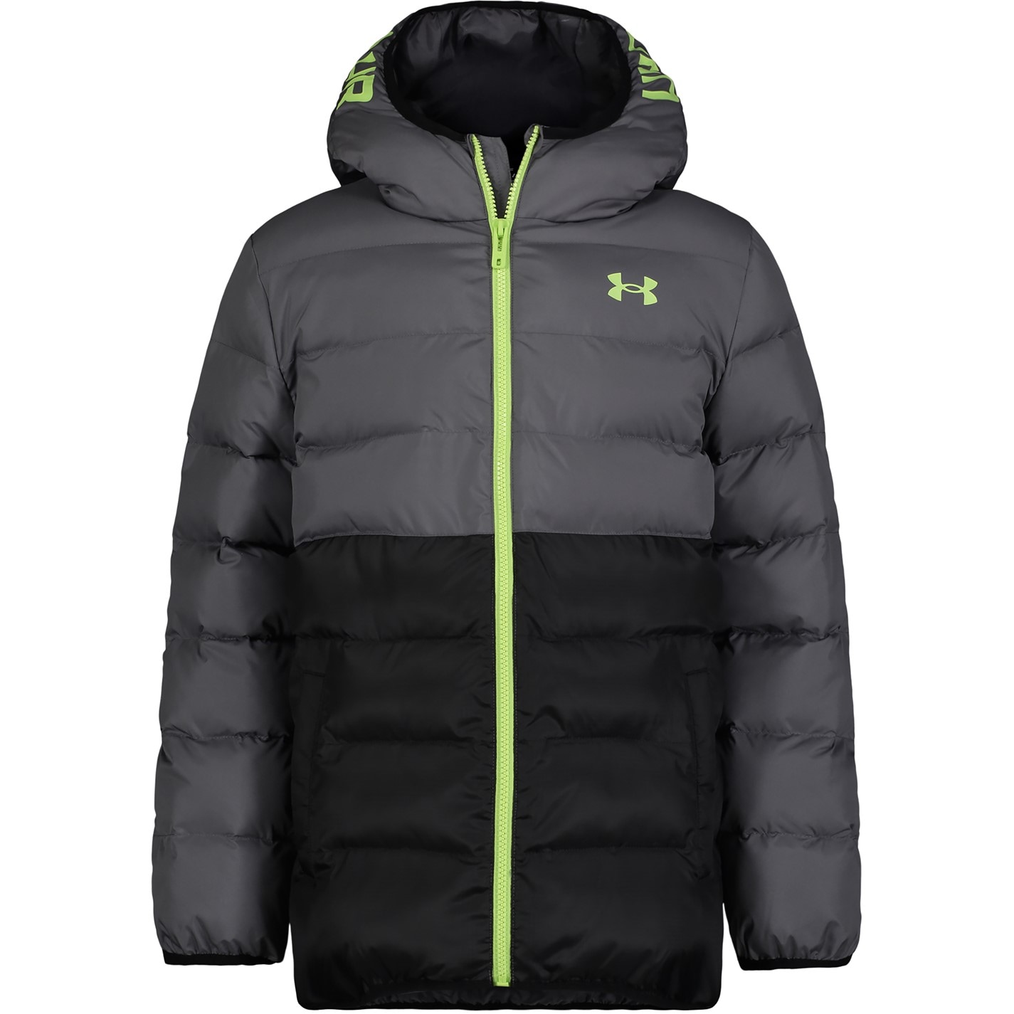 Under Armour BlackCastleRock 2518029 Kids' Pronto Hooded Long Sleeve Puffer Jacket - 1