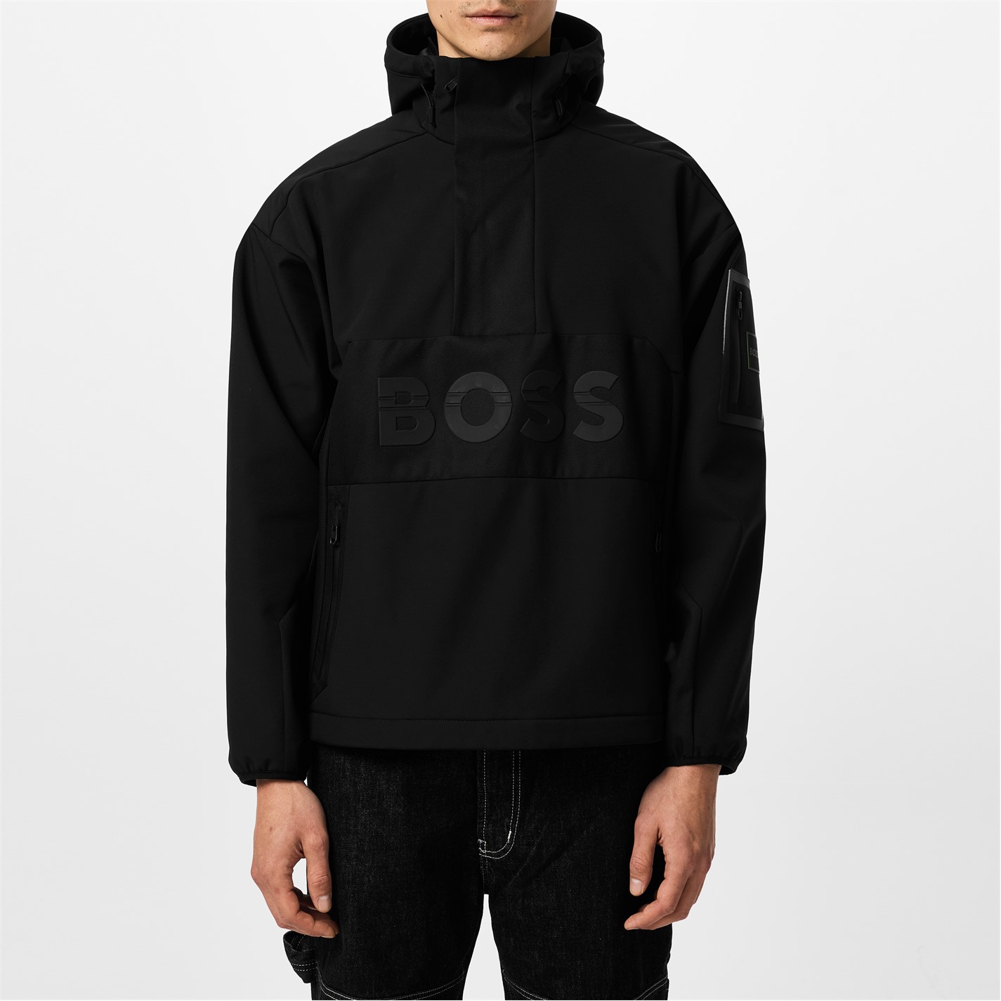 Bunda Boss Black 001 1385508 Men's J_Stel Water Resistant Rain Anorak - 1