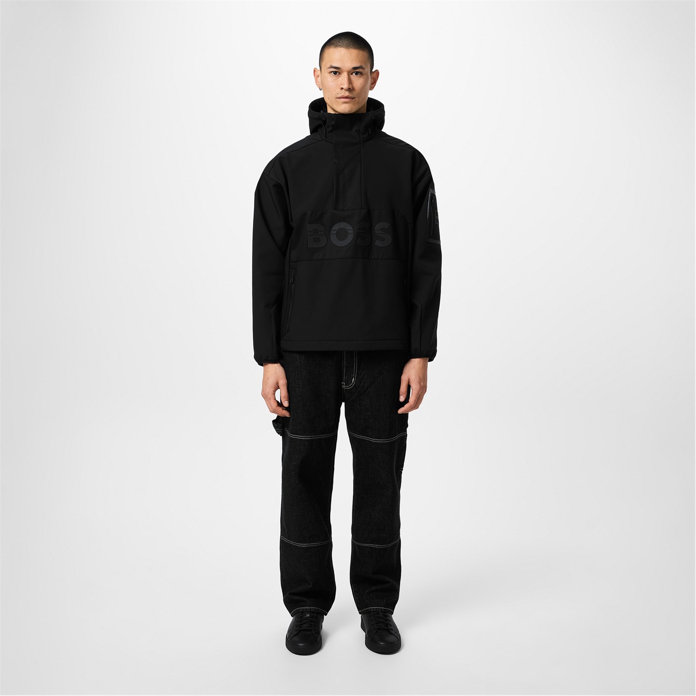 Bunda Boss Black 001 1385508 Men's J_Stel Water Resistant Rain Anorak - 4