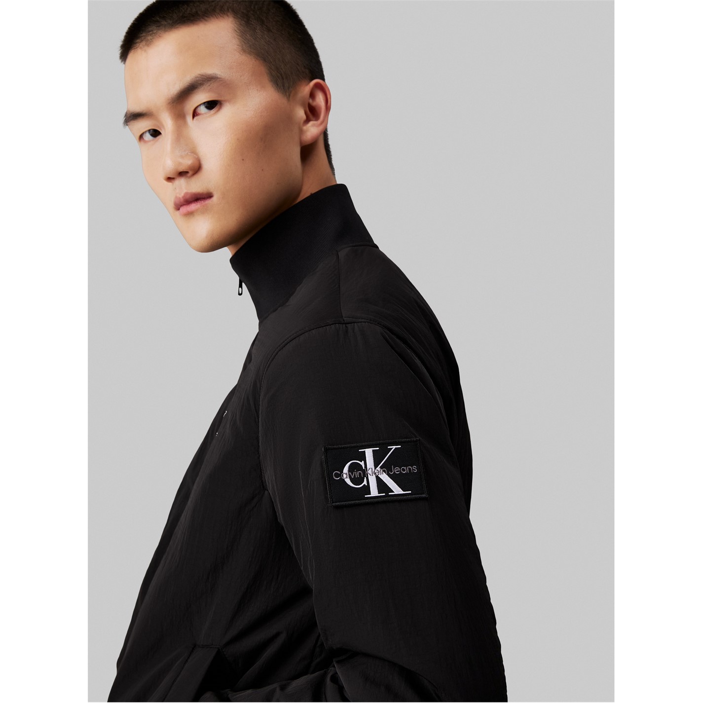 Bunda Calvin Klein Jeans CK Black 8635087 Men's Padded Recycled Harrington Jacket - 3