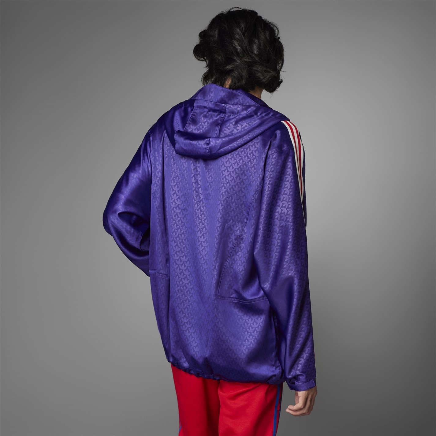 Bunda ADIDAS ORIGINALS Rich Purple 7003905 Men's Adicolor '70s Water-Repellent Long Sleeve Rain Anorak - 11