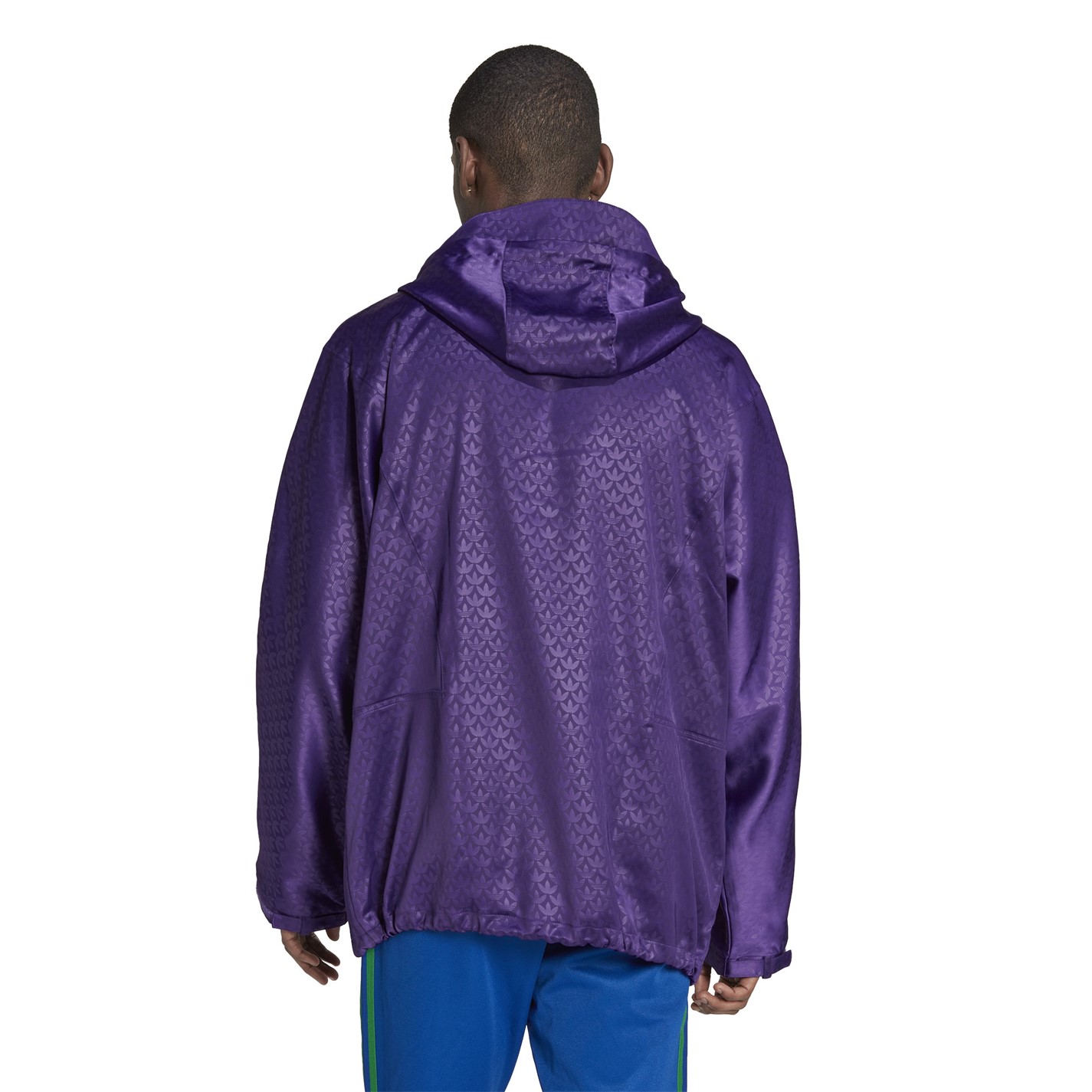 Bunda ADIDAS ORIGINALS Rich Purple 7003905 Men's Adicolor '70s Water-Repellent Long Sleeve Rain Anorak - 3