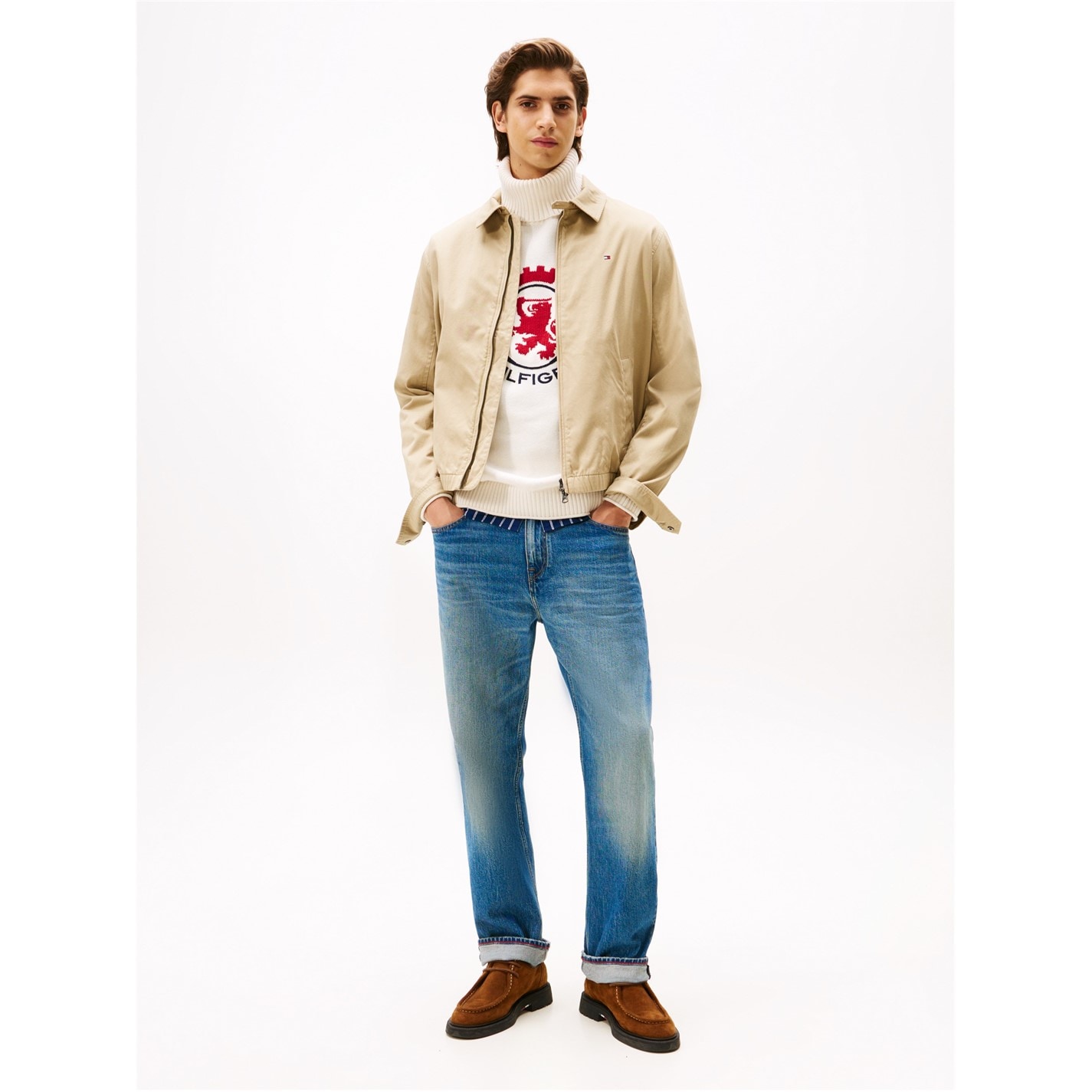 Bunda Tommy Hilfiger Khaki RFO 8204862 Men's Cotton Harrington Jacket - 3