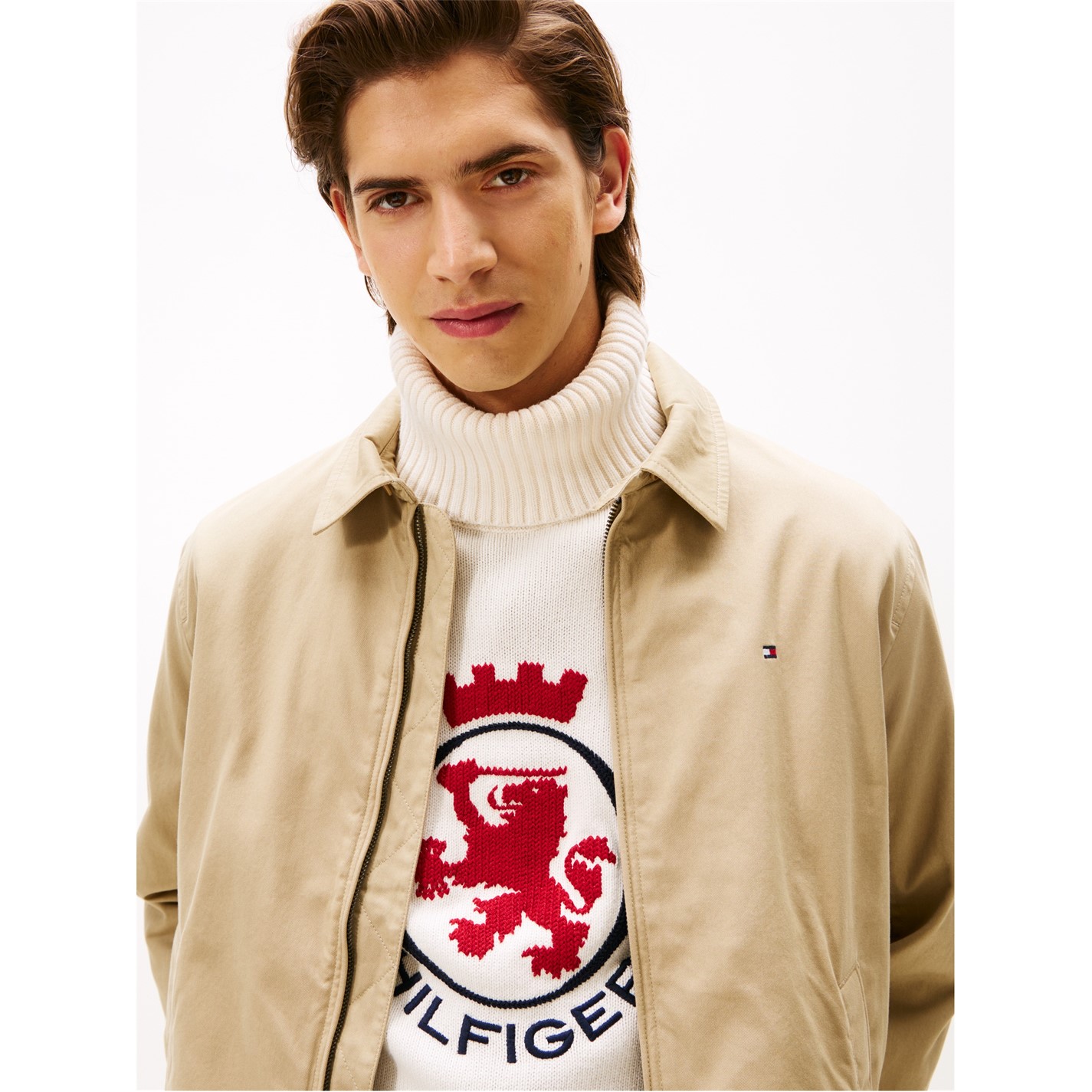 Bunda Tommy Hilfiger Khaki RFO 8204862 Men's Cotton Harrington Jacket - 5