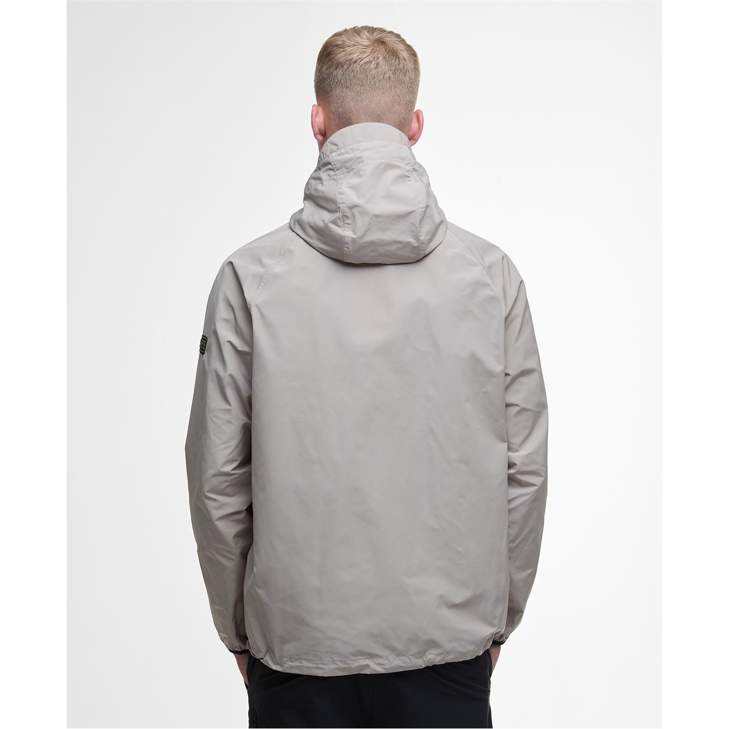 Mikina Barbour International Concrete ST11 8563254 Men's Porter Showerproof Long Sleeve Concealed Hood Rain Anorak - 2