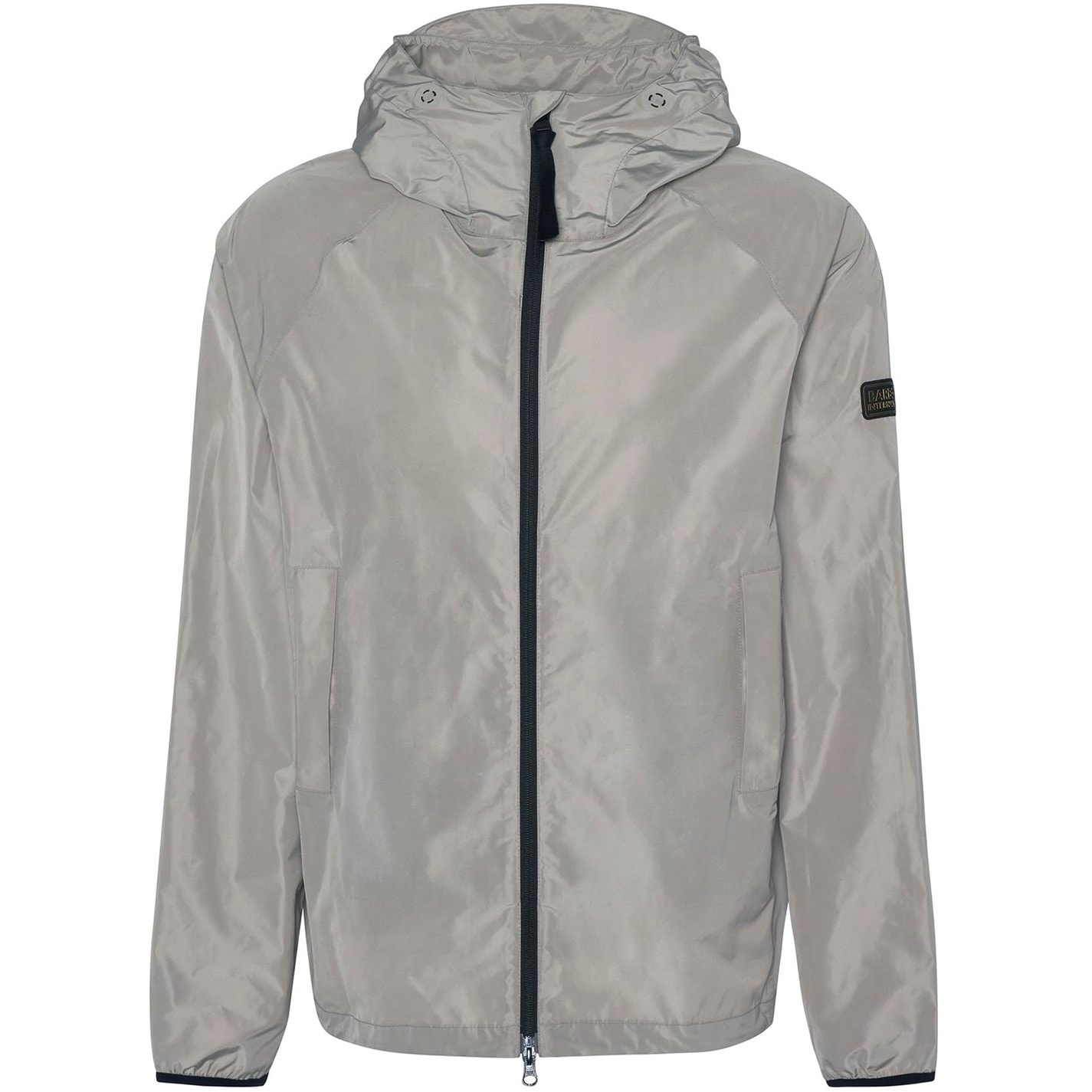 Mikina Barbour International Concrete ST11 8563254 Men's Porter Showerproof Long Sleeve Concealed Hood Rain Anorak - 7