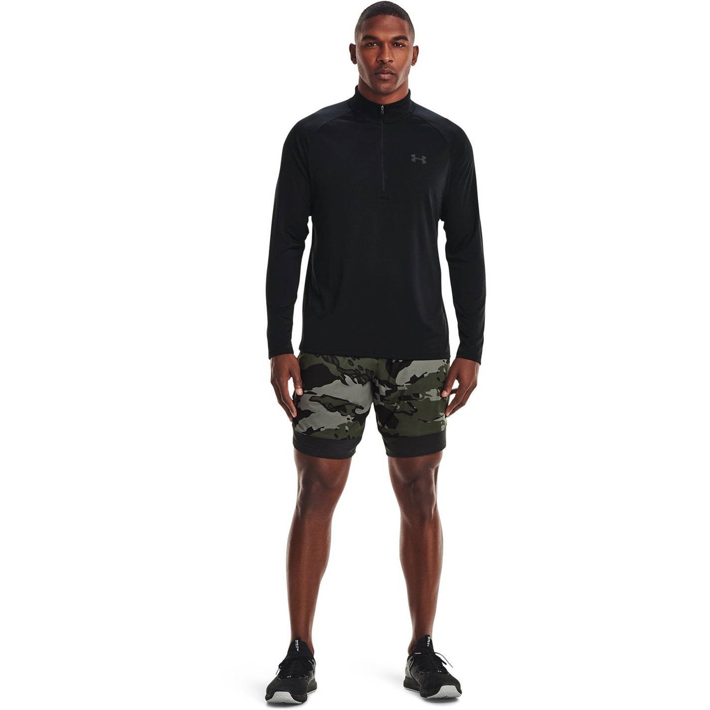 Mikina Under Armour Black Camo 4121803 Tech™ ½ Zip Long Sleeve Mens - 7