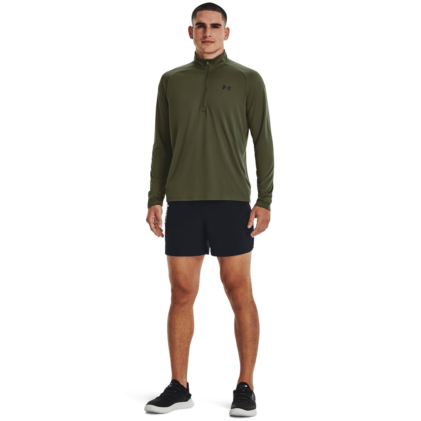 Mikina Under Armour Marine OD Green 6681734 Tech™ ½ Zip Long Sleeve Mens - 4