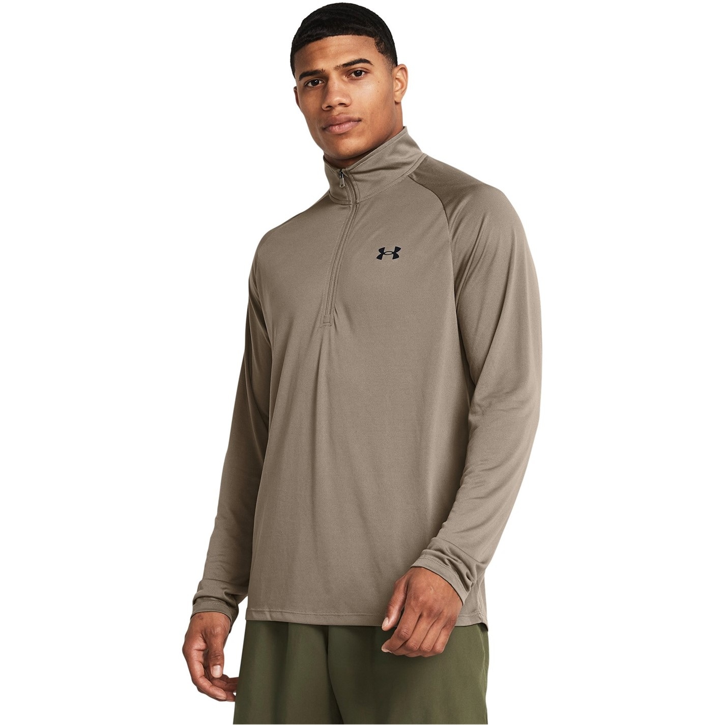 Mikina Under Armour Taupe Dusk 198526 Tech™ ½ Zip Long Sleeve Mens - 3