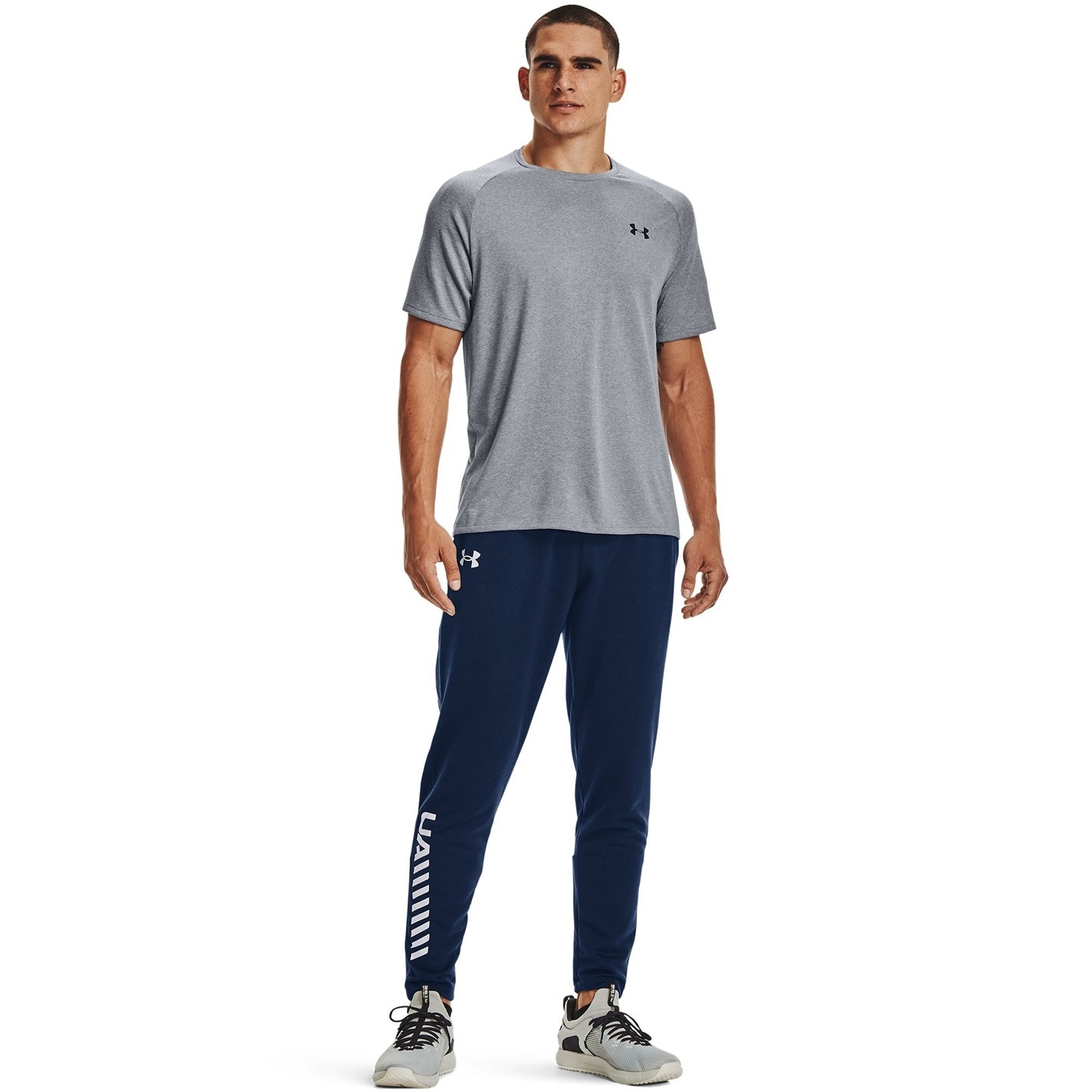 Tričko Under Armour Steel Light Heather 1292274 Tech™ 2.0 Short Sleeve T-Shirt Mens - 4