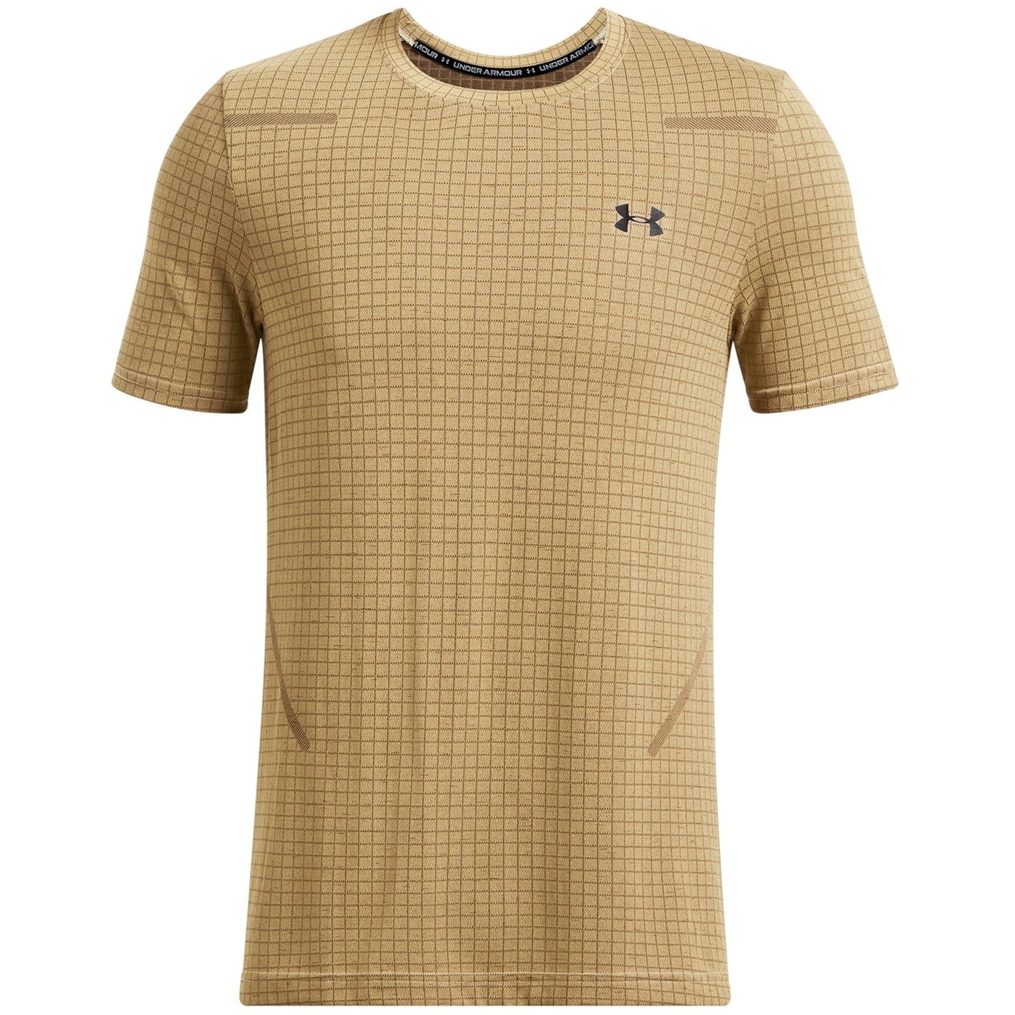 Under Armour Brown 895632 Seamless Short Sleeve T-shirt Mens - 1