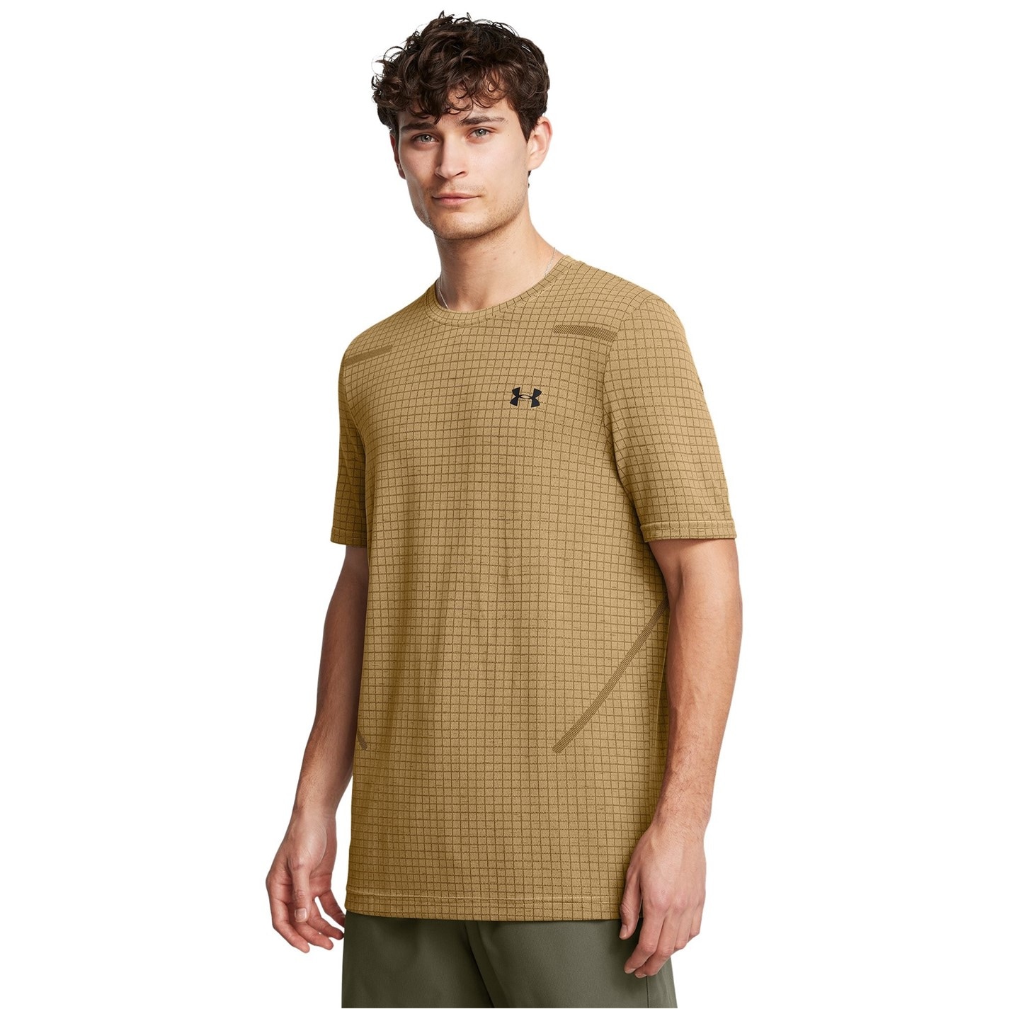 Under Armour Brown 895632 Seamless Short Sleeve T-shirt Mens - 3