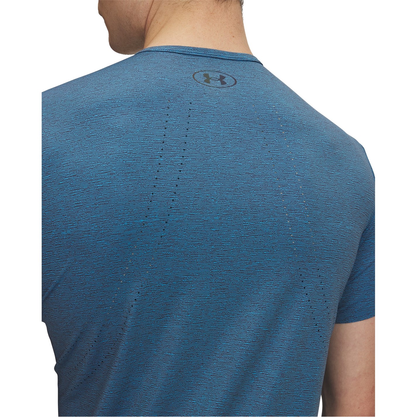 Under Armour Blue 9263395 Men's Vanish Elite Vent Short-Sleeve Performance Gym Top - 3