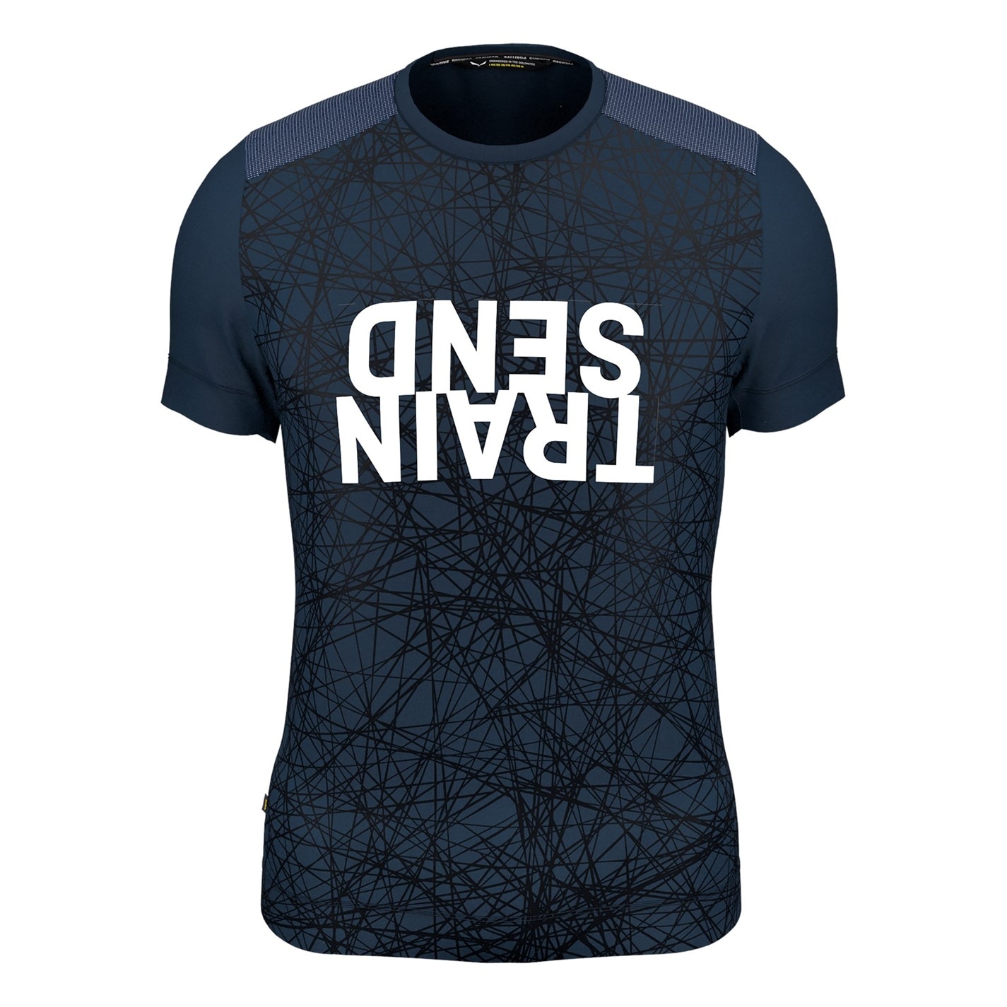 Tričko Salewa Navy Blazer 4136086 Men's Short-Sleeve Performance Gym Top - 1