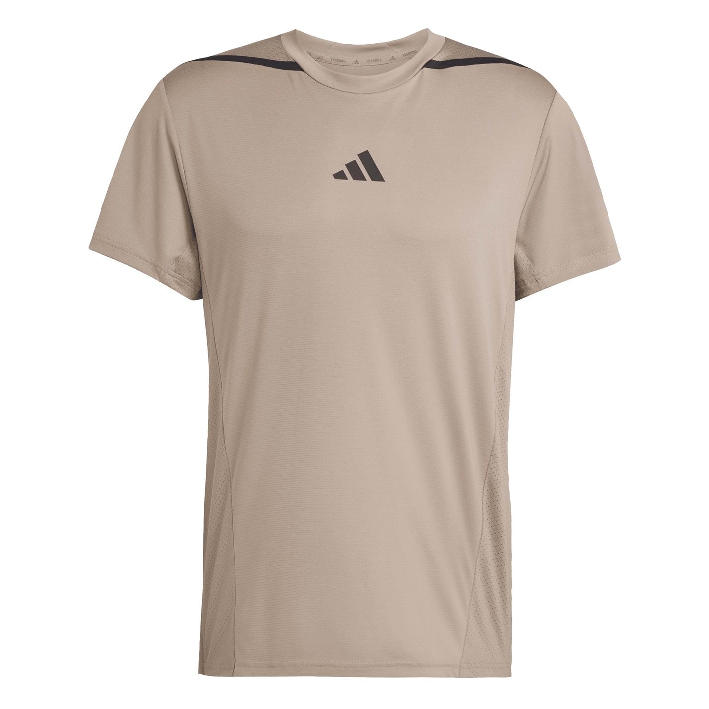 adidas Chalky Brown 3476163 Men's D4T Short Sleeve Training T-Shirt - 1