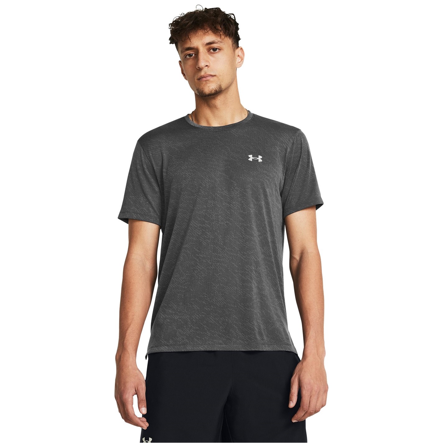 Tričko Under Armour CASTLEROCK REFL 1599991 Men's Launch Short-Sleeve Performance Gym Top - 2
