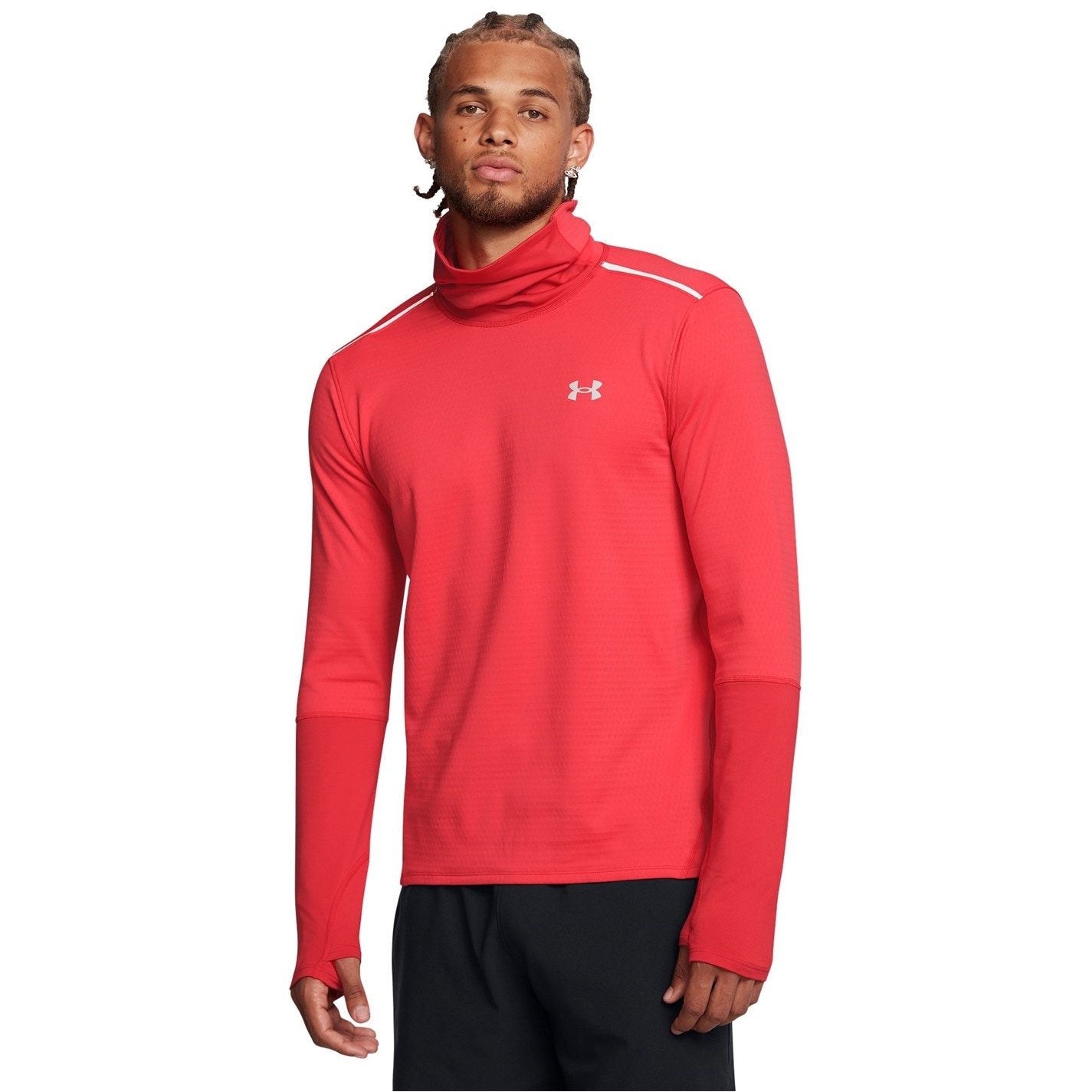 Under Armour Red 320770 Men's Vanish Funnel Long-Sleeve Performance Gym Top - 3