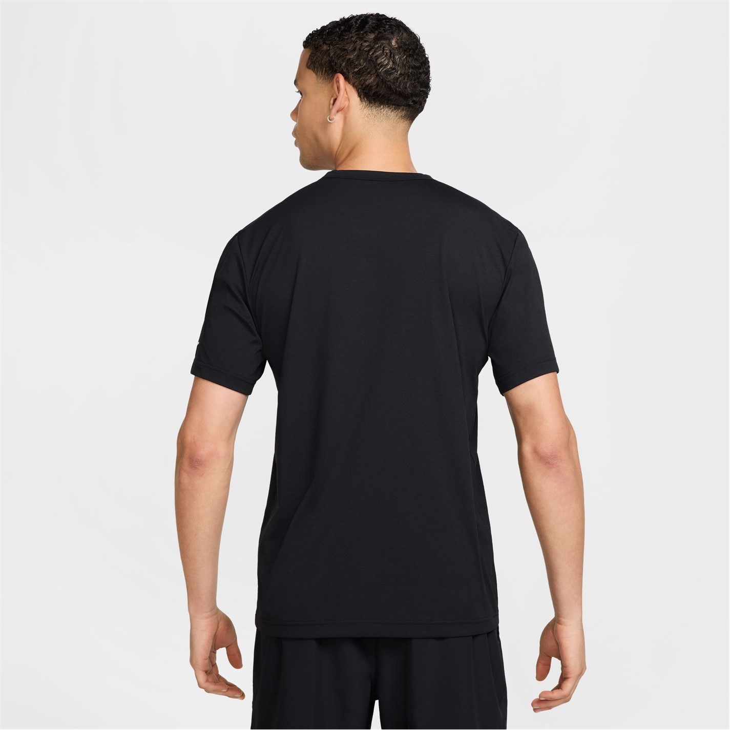 Nike Black 7024884 Men's Hyverse UV Swoosh Short-Sleeve Performance T-Shirt - 2
