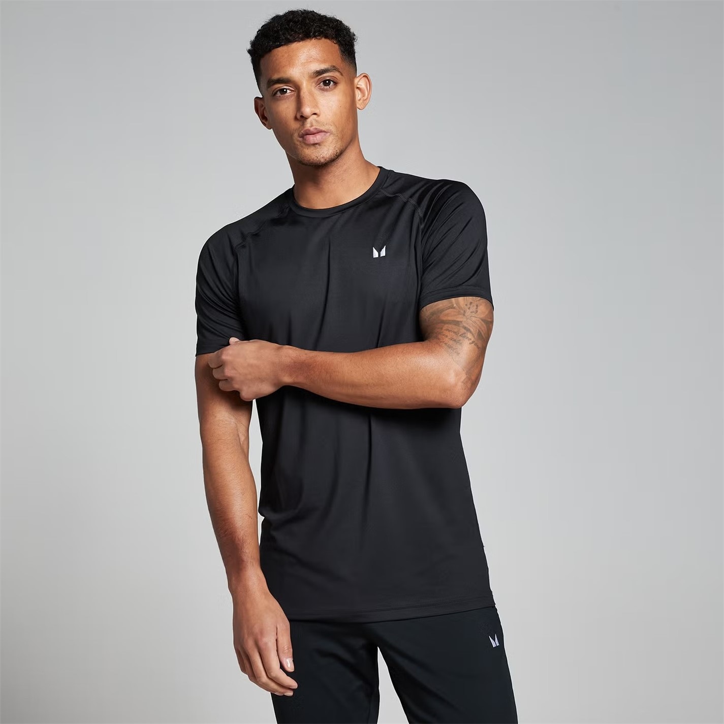 MyProtein Black 6637999 Men's Short-Sleeve Performance Gym Top - 1