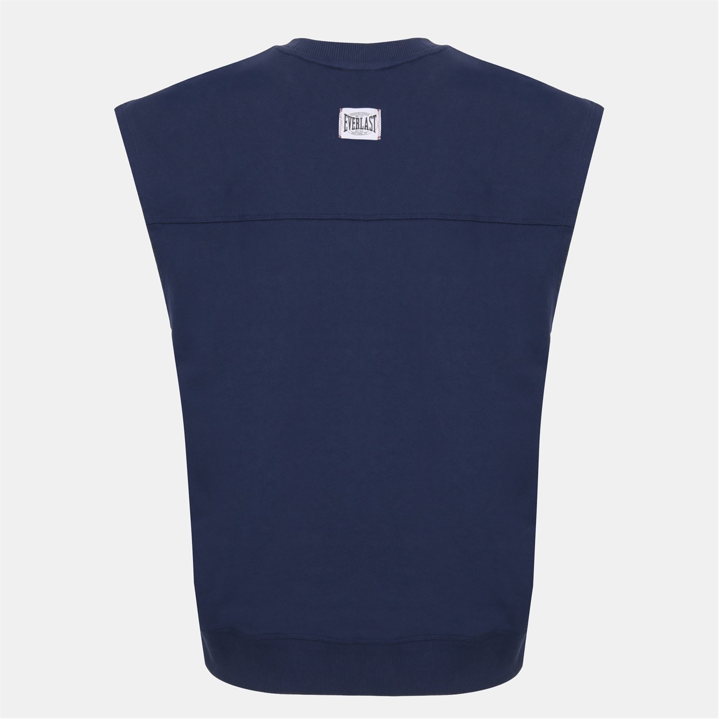 Mikina Everlast Navy 9563147 Men's Cotton Sleeveless Oversized Fit Crew Sweatshirt - 2