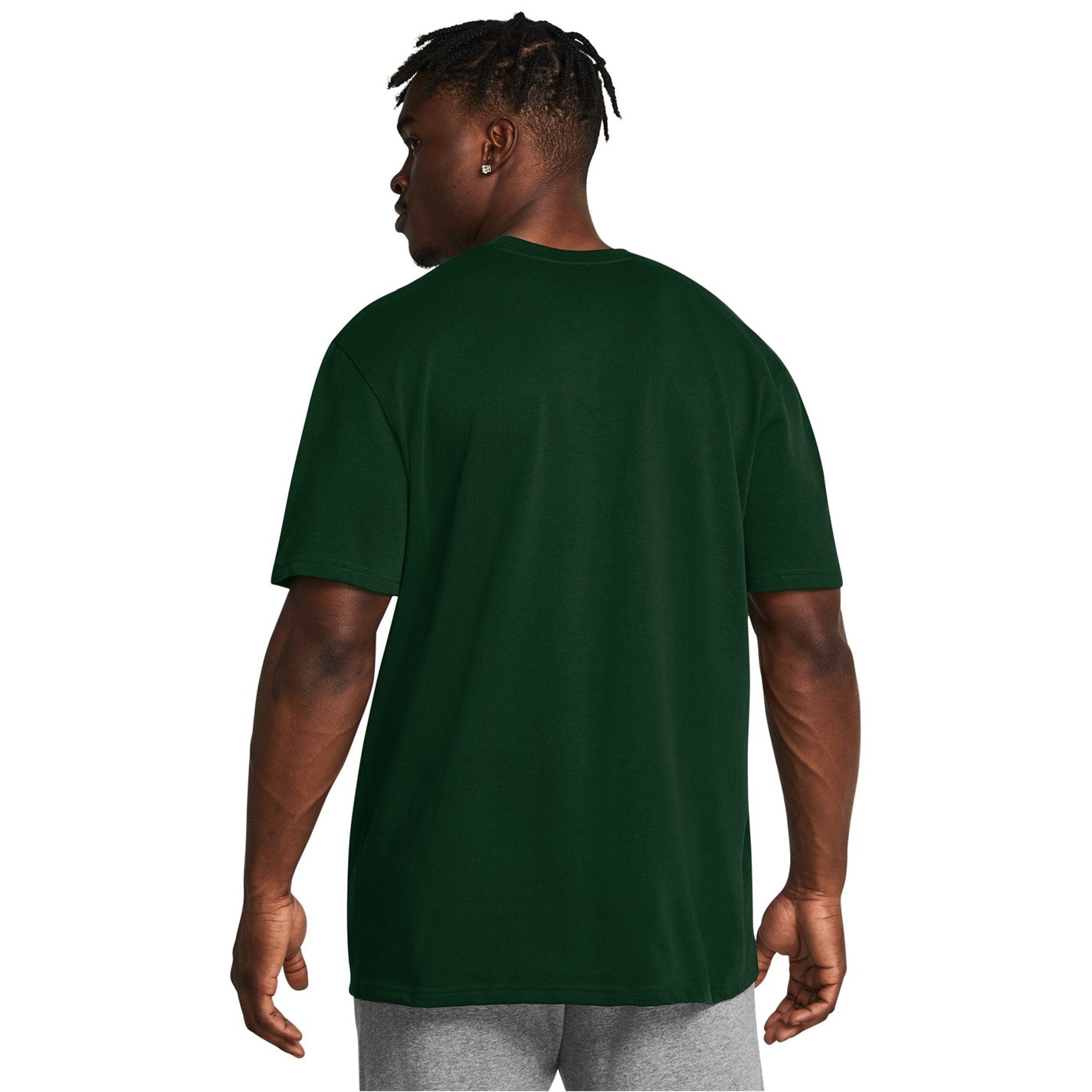 Under Armour Green 6195567 Men's Heavyweight Short-Sleeve Performance Gym Top - 4