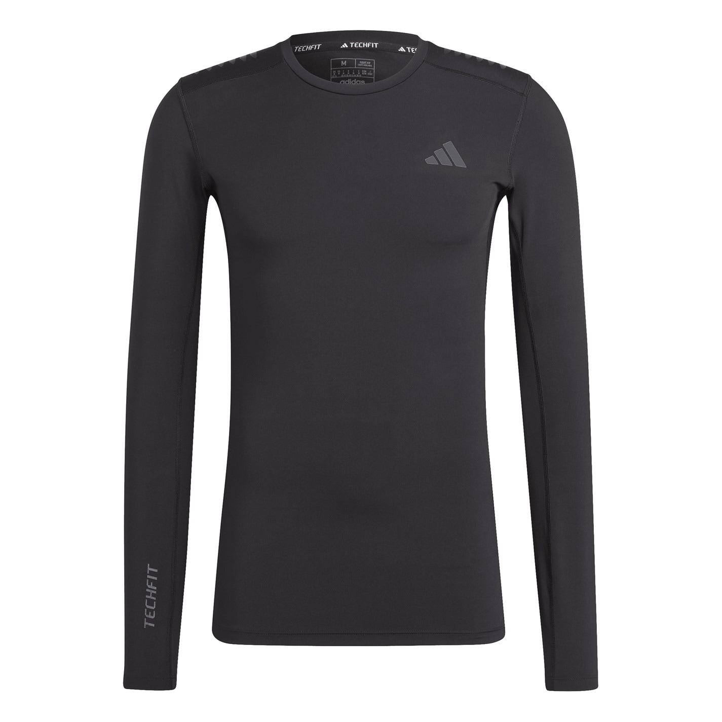 adidas Black 9239513 Men's Long Sleeve Performance Gym Top - 1