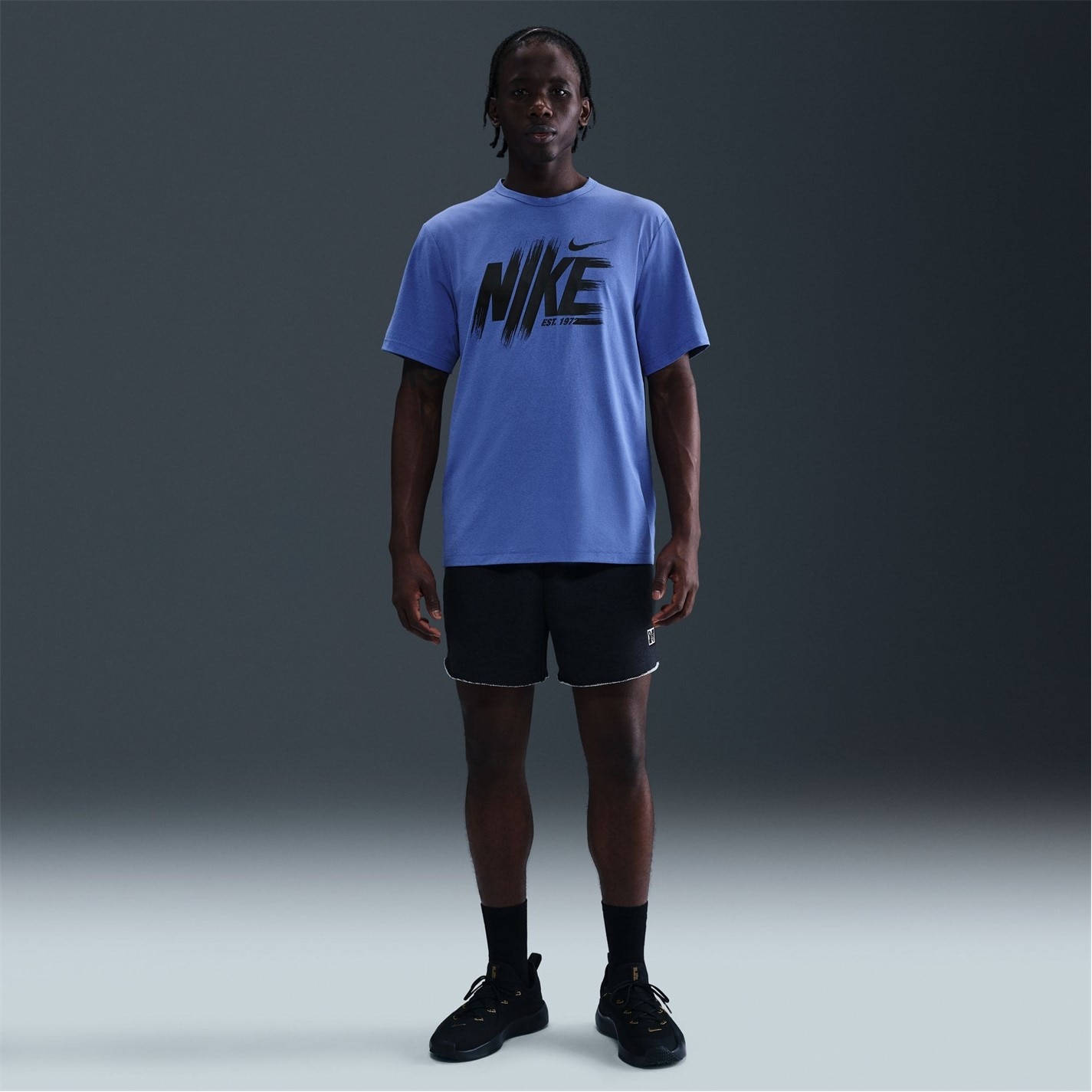 Tričko Nike Puma Navy 3597912 Men's Hyverse UV Short Sleeve Performance T-Shirt - 7