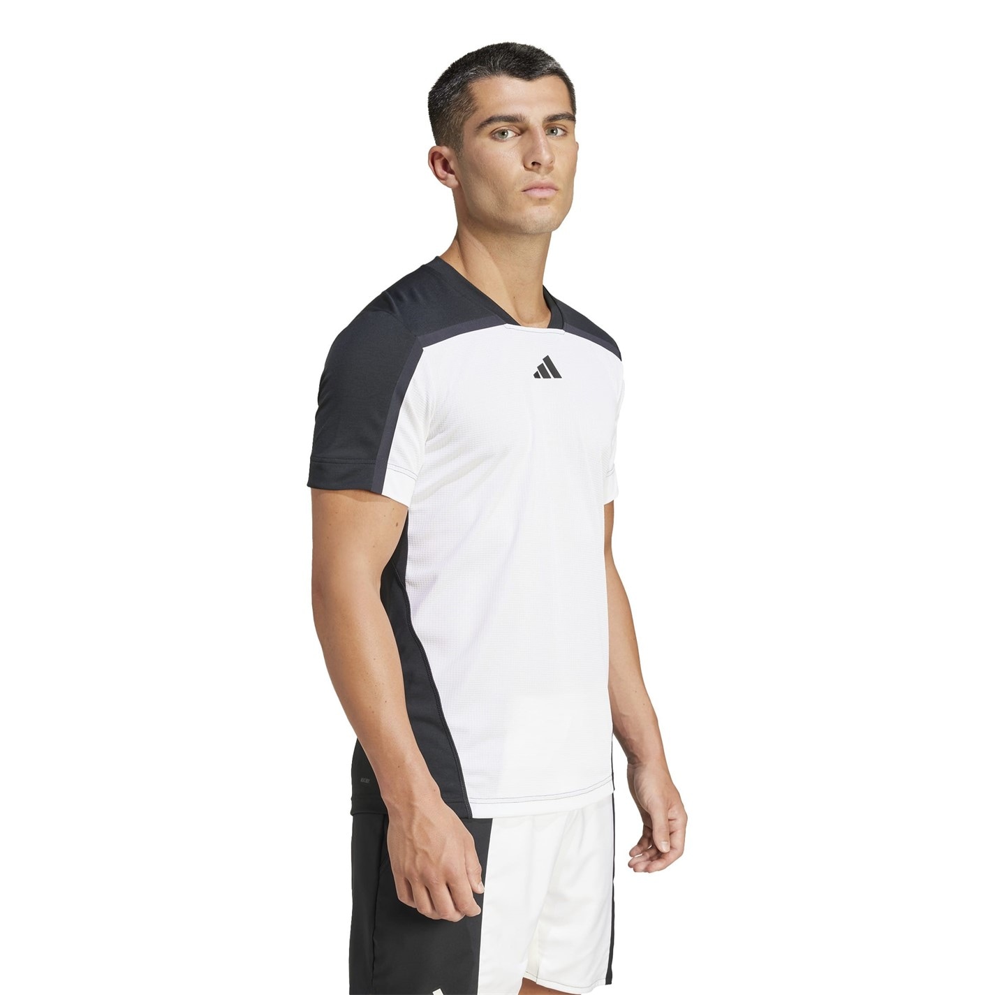 adidas White 499741 Men's Long Sleeve Performance Gym Top - 4