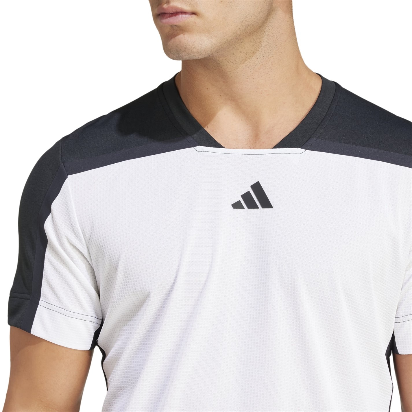 adidas White 499741 Men's Long Sleeve Performance Gym Top - 5