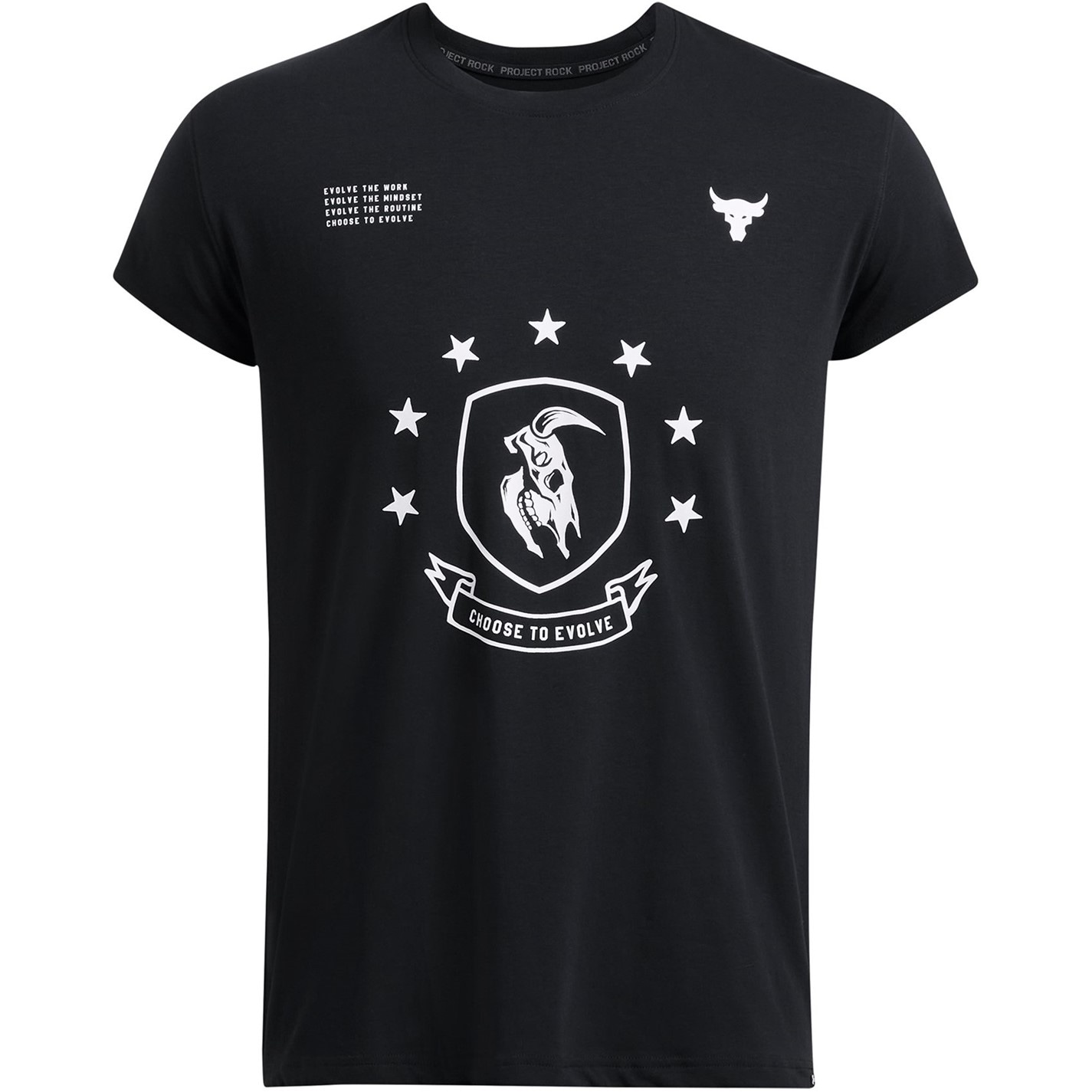Under Armour Black 420512 Men's Evolve Short-Sleeve Performance Gym Top - 1