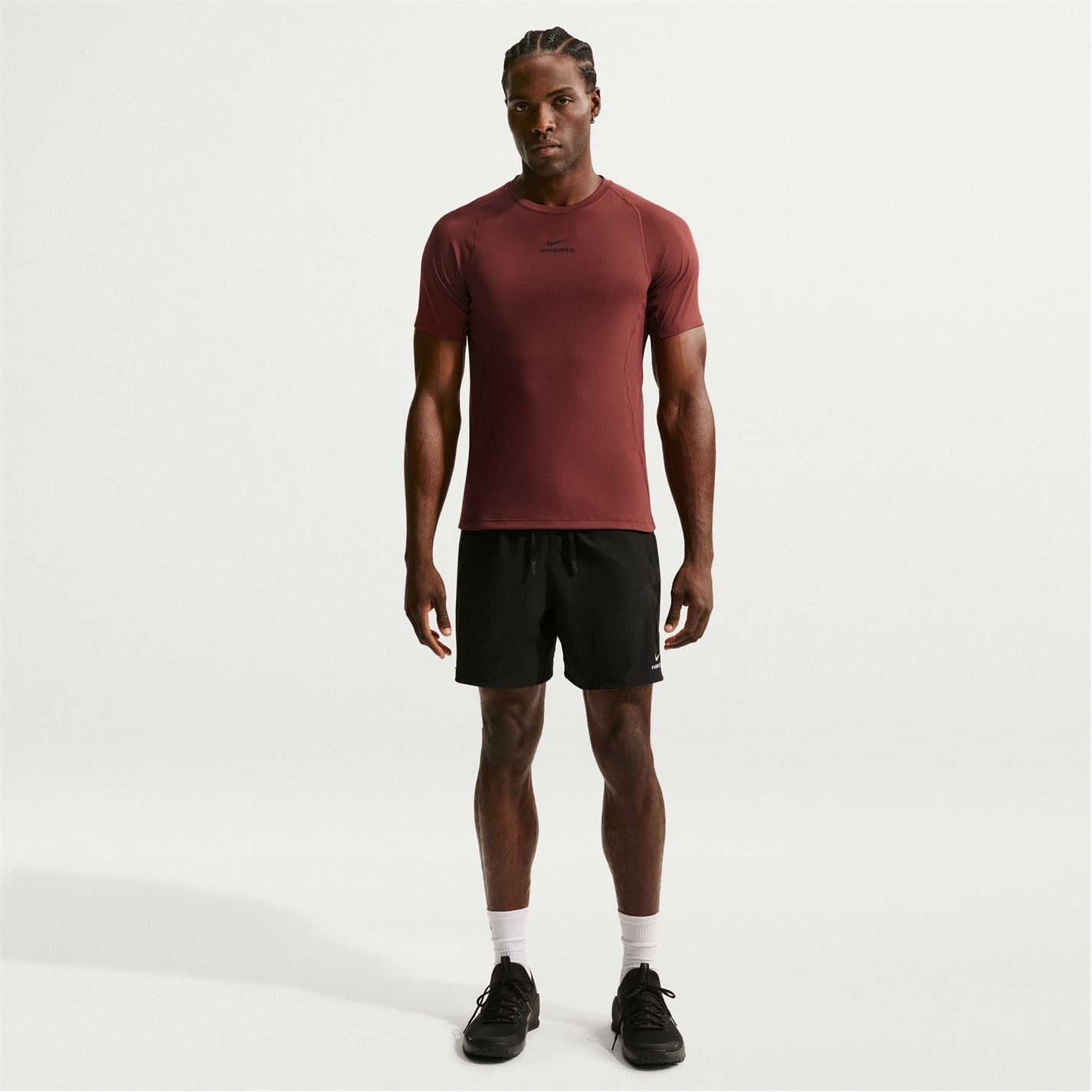 Nike Dark Team Red 3569545 Pro Training Dri-FIT Short Sleeve Top Mens - 3