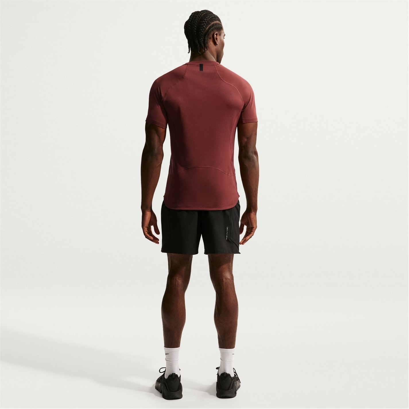 Nike Dark Team Red 3569545 Pro Training Dri-FIT Short Sleeve Top Mens - 4
