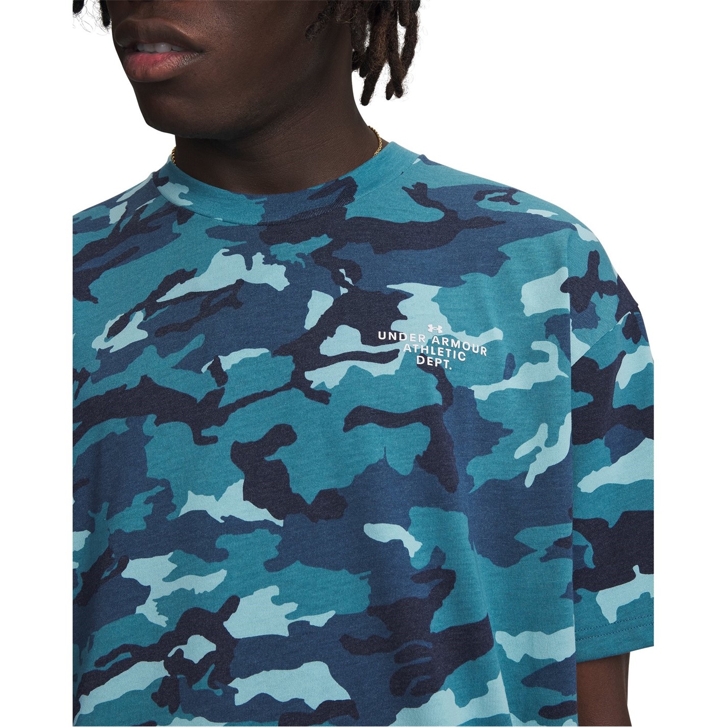 Under Armour Blue 4821608 Men's Short Sleeve Performance Gym Top - 3