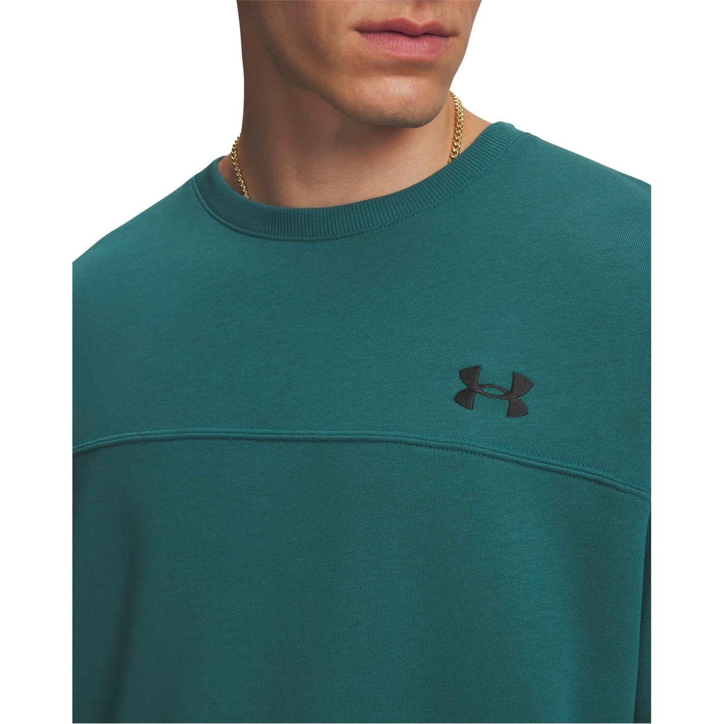 Mikina Under Armour Green 3308725 Men's Crew Sweatshirt - 3